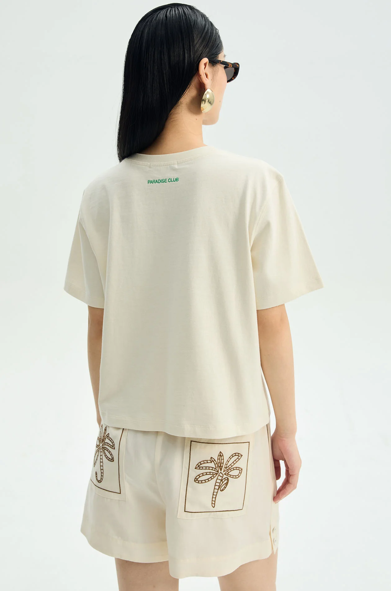 Palm Embroidered T-Shirt - Image 5