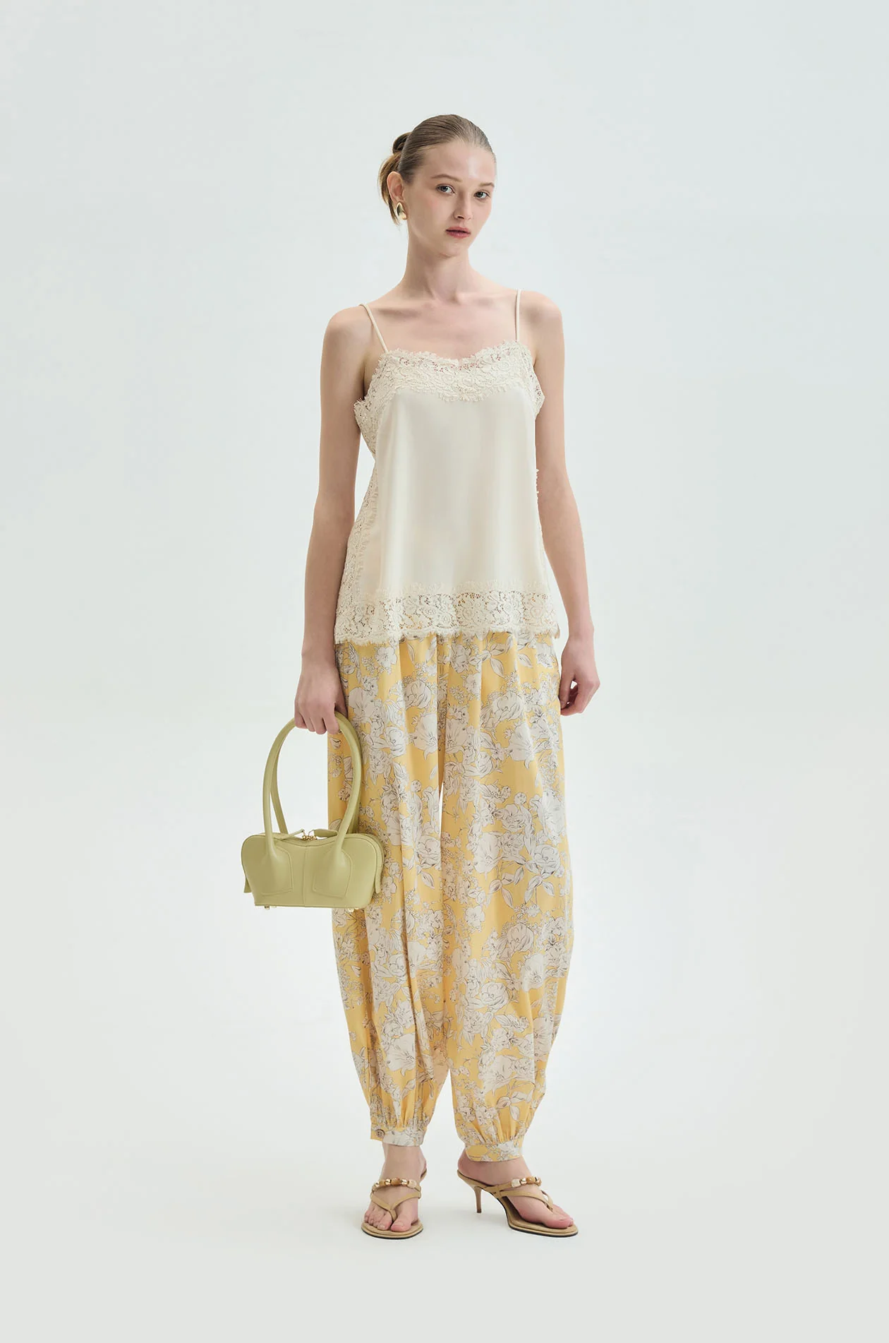 Floral Print Balloon Pants
