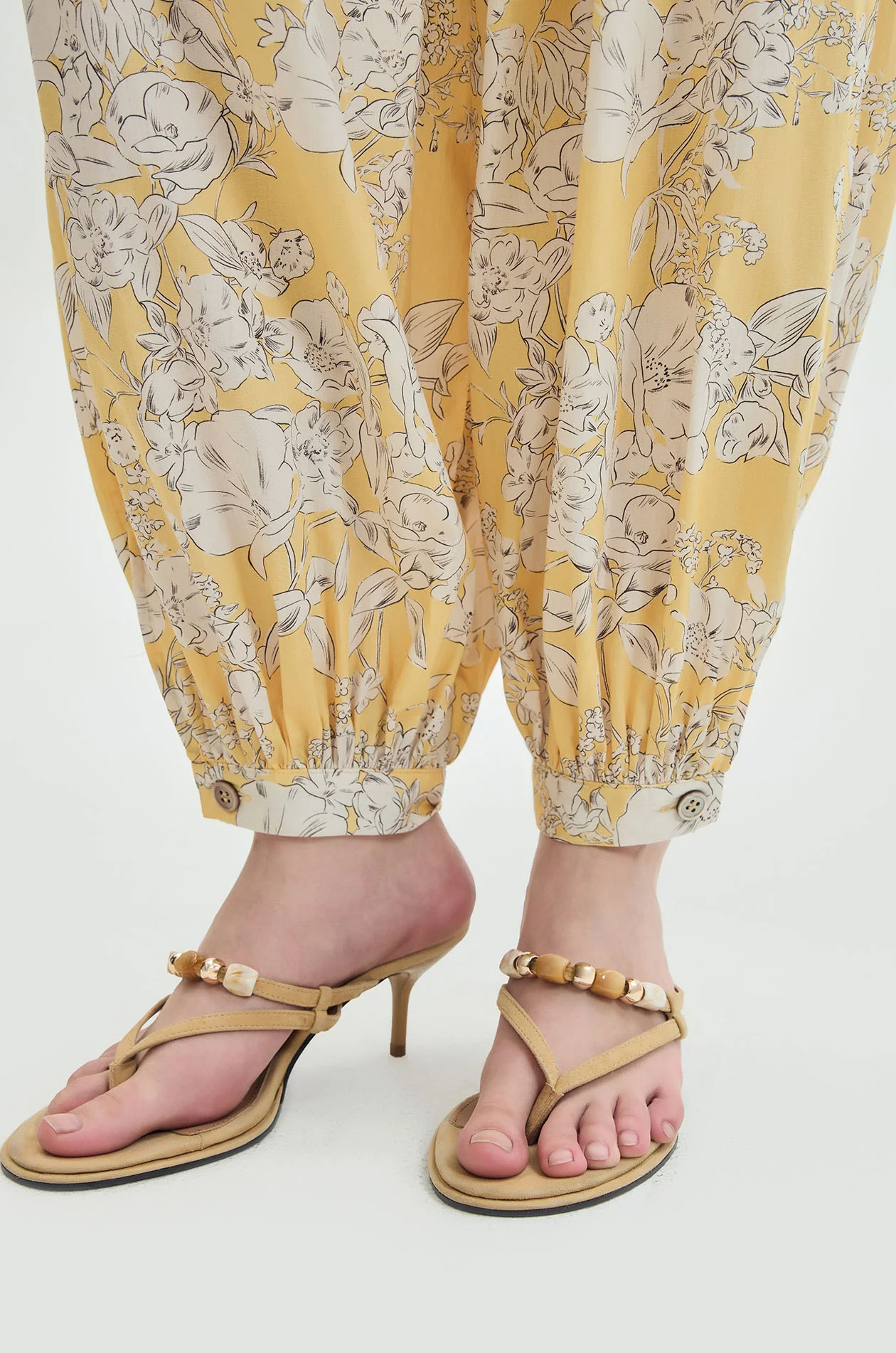 Floral Print Balloon Pants - Image 4
