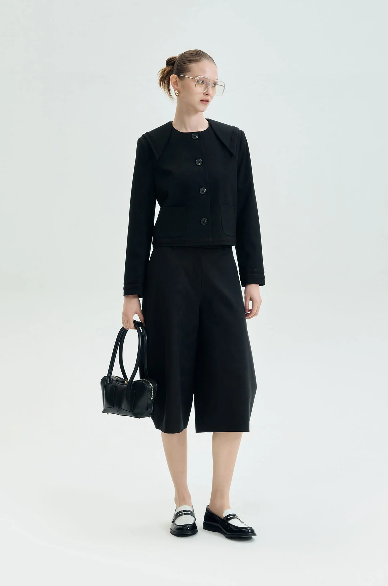 Barrel-Leg Twill Shorts - Image 6