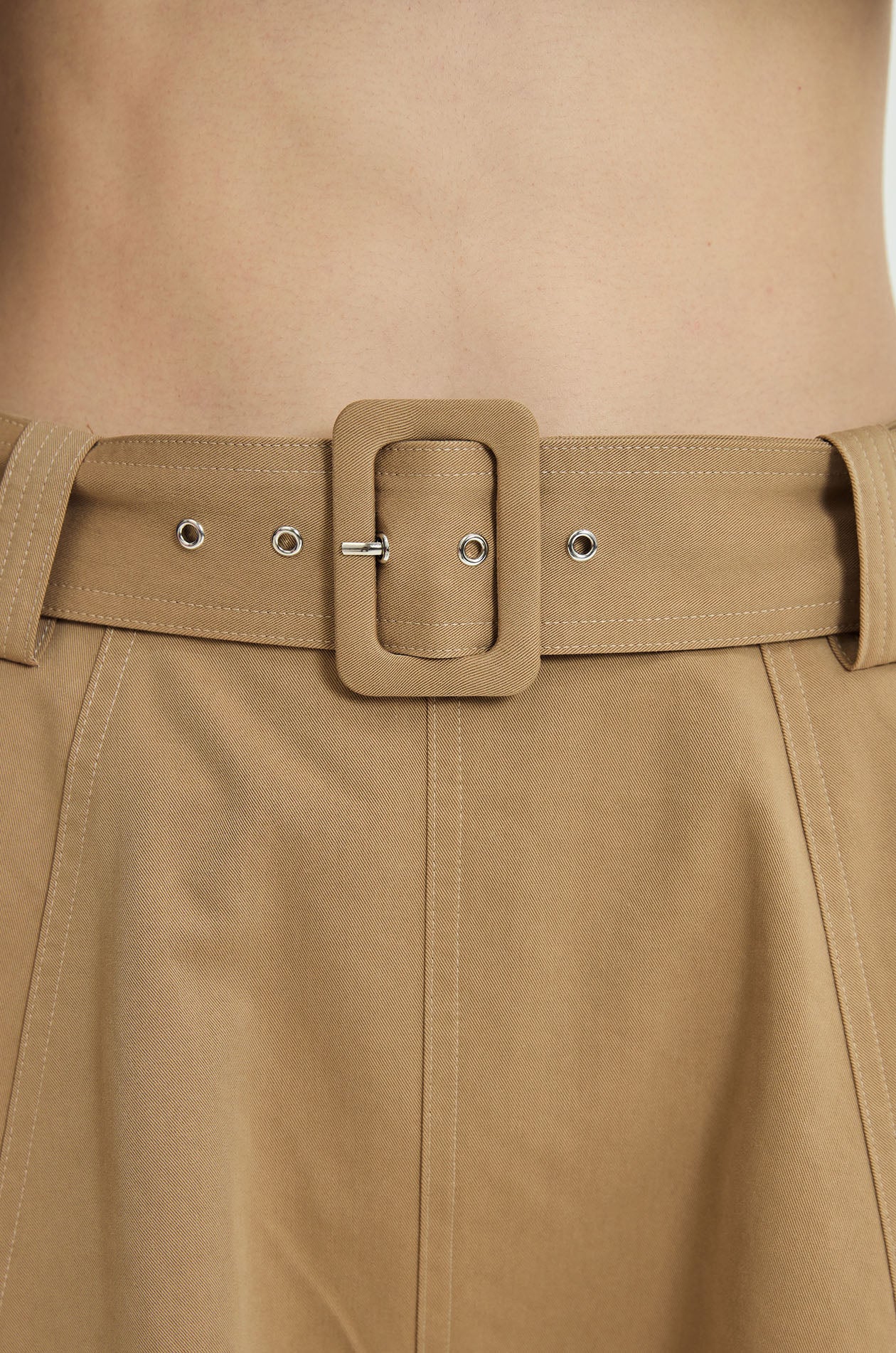 Belted Handkerchief Midi Skirt - Image 3