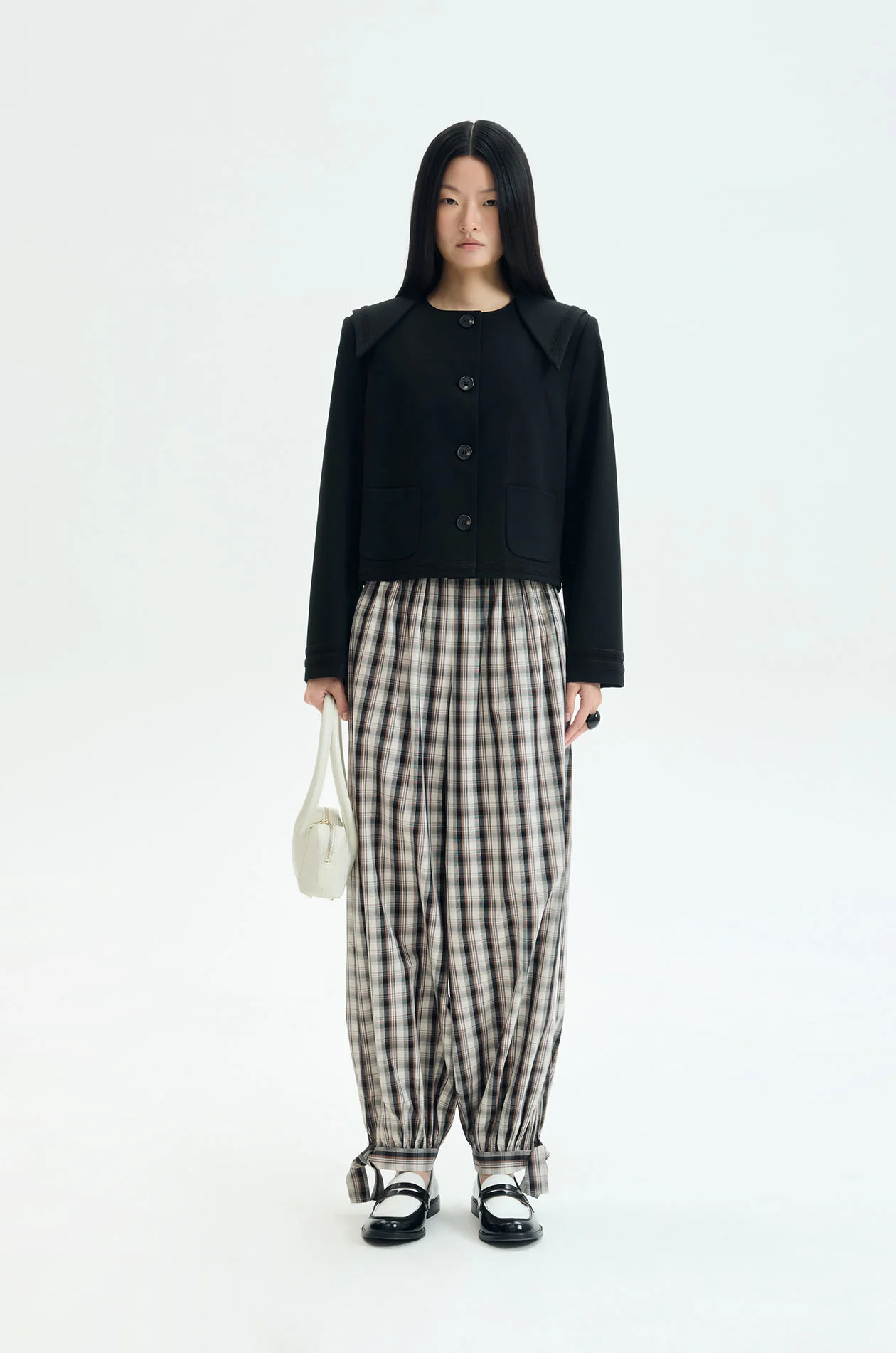 Crepe Twill Boxy Lady Jacket