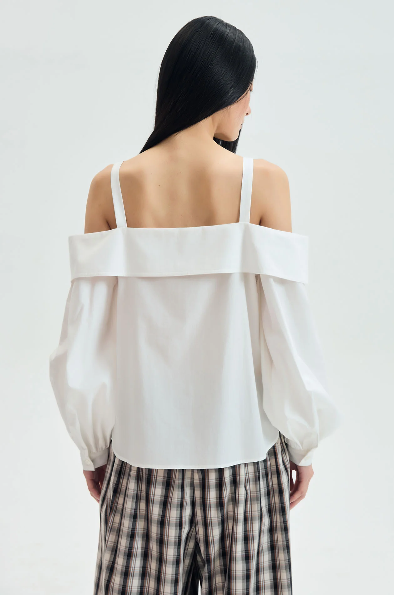 Layered Off-Shoulder Blouse - Image 10