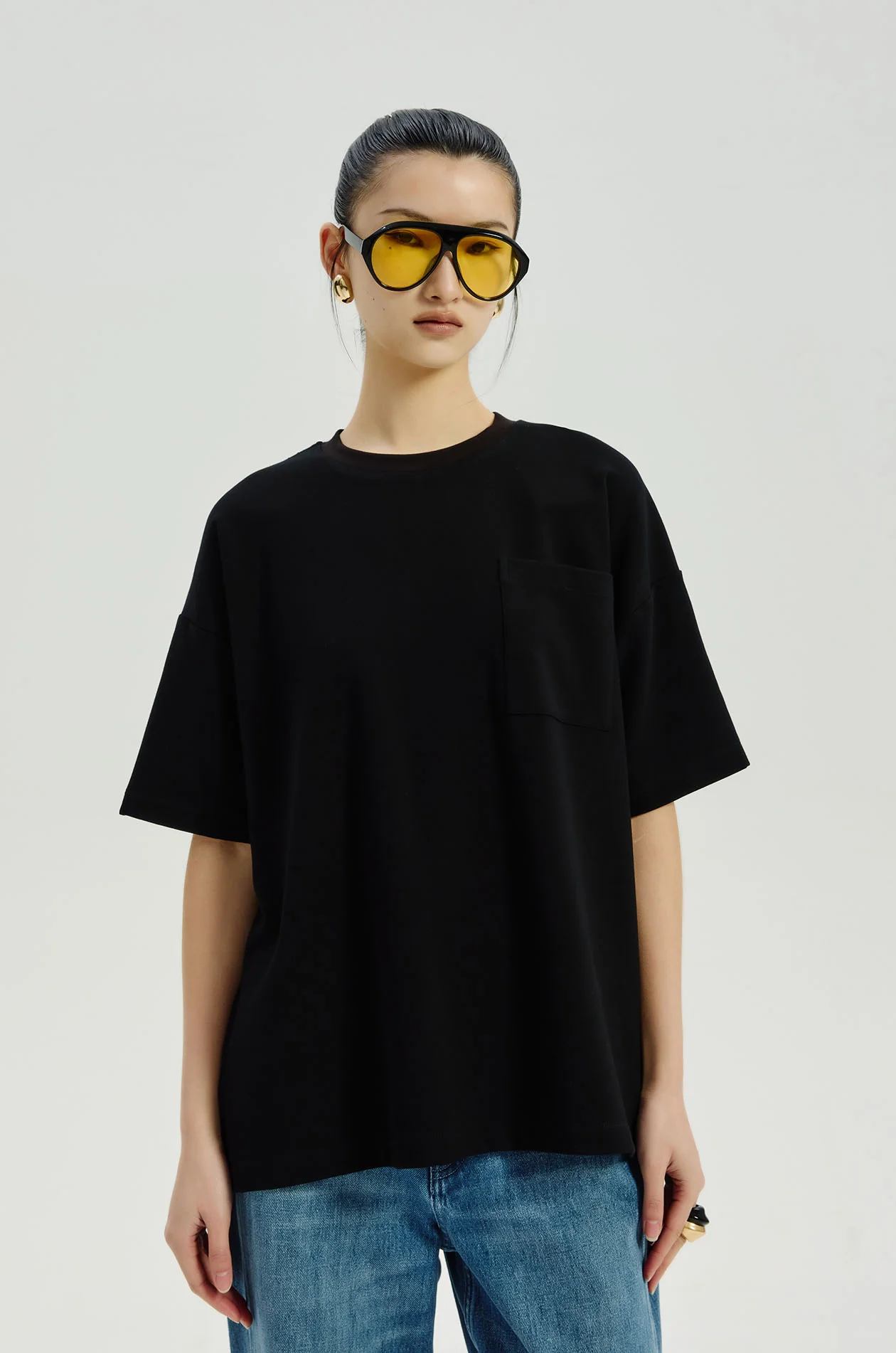 Lace-Back Oversized T-Shirt - Image 2