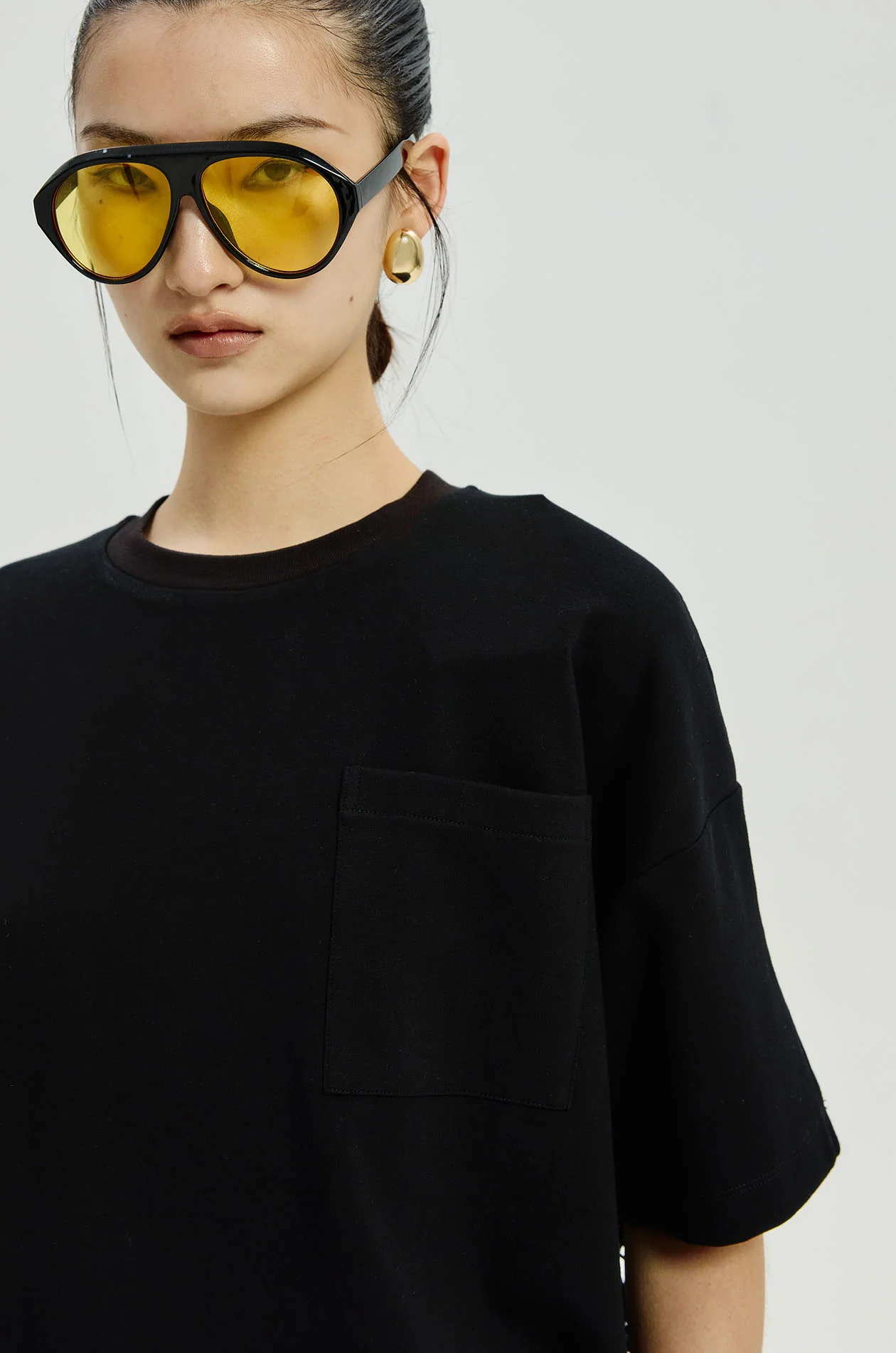 Lace-Back Oversized T-Shirt - Image 3