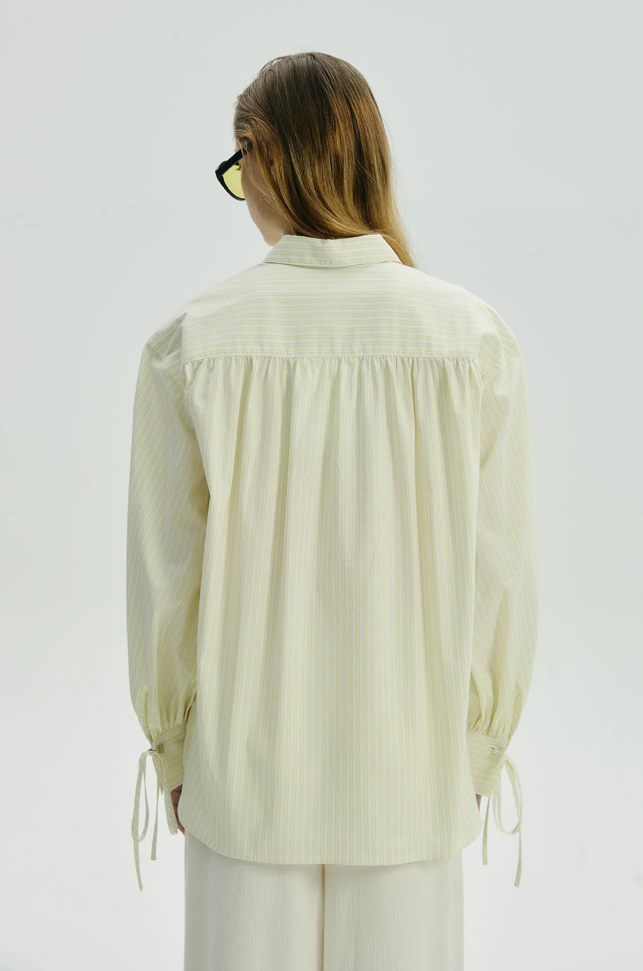 Gathered-Seam Oversized Shirt - Image 10