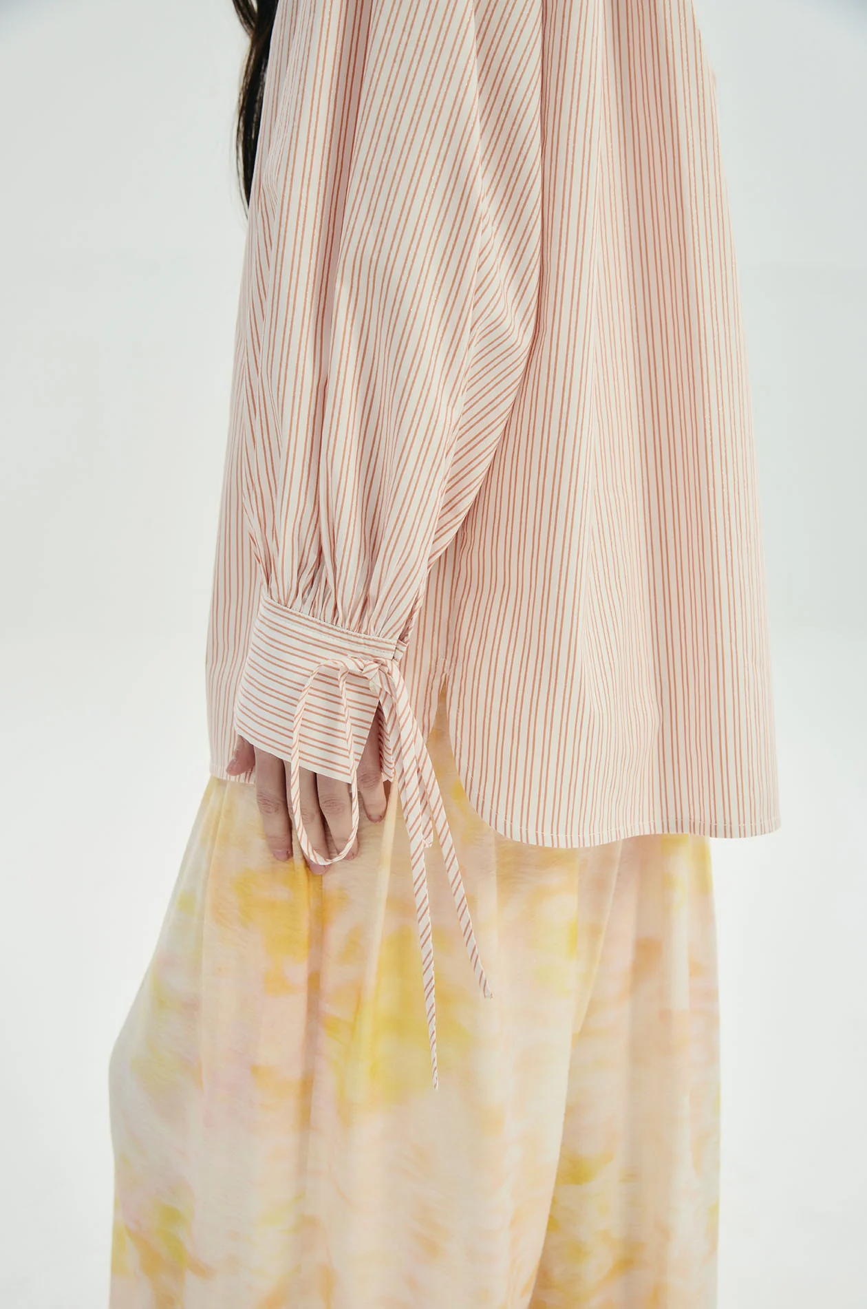 Gathered-Seam Oversized Shirt - Image 4