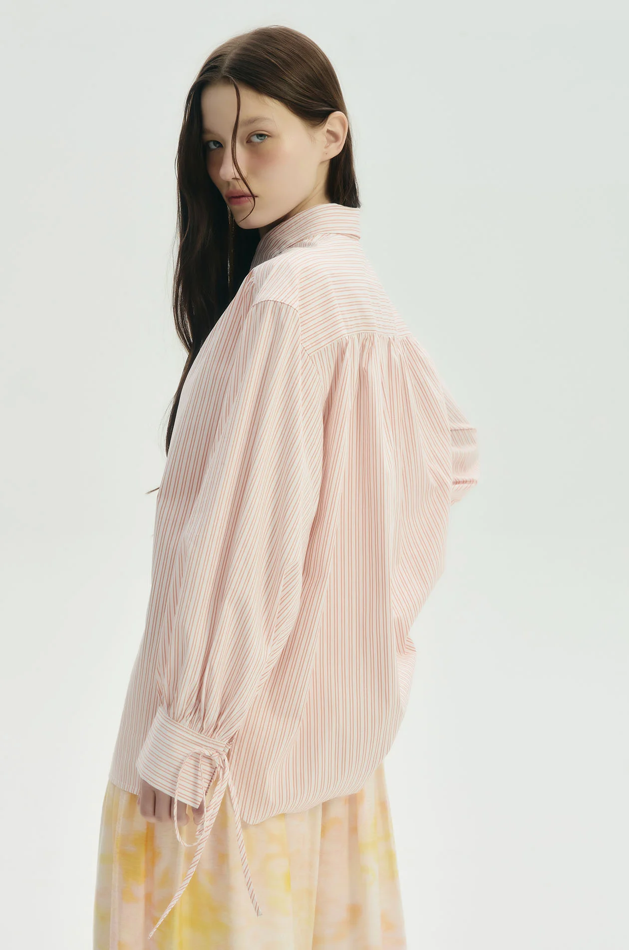 Gathered-Seam Oversized Shirt - Image 5