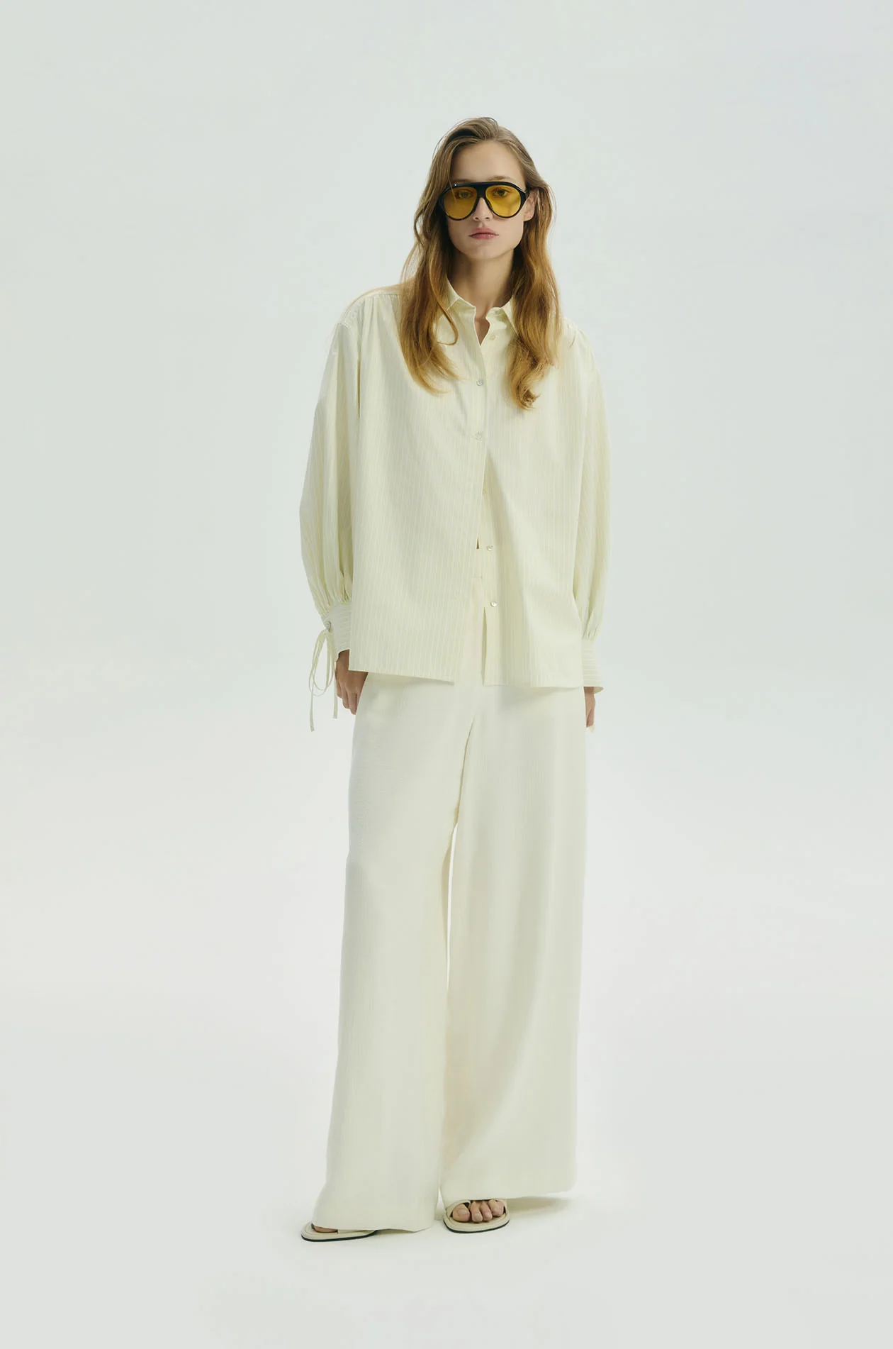 Gathered-Seam Oversized Shirt - Image 6