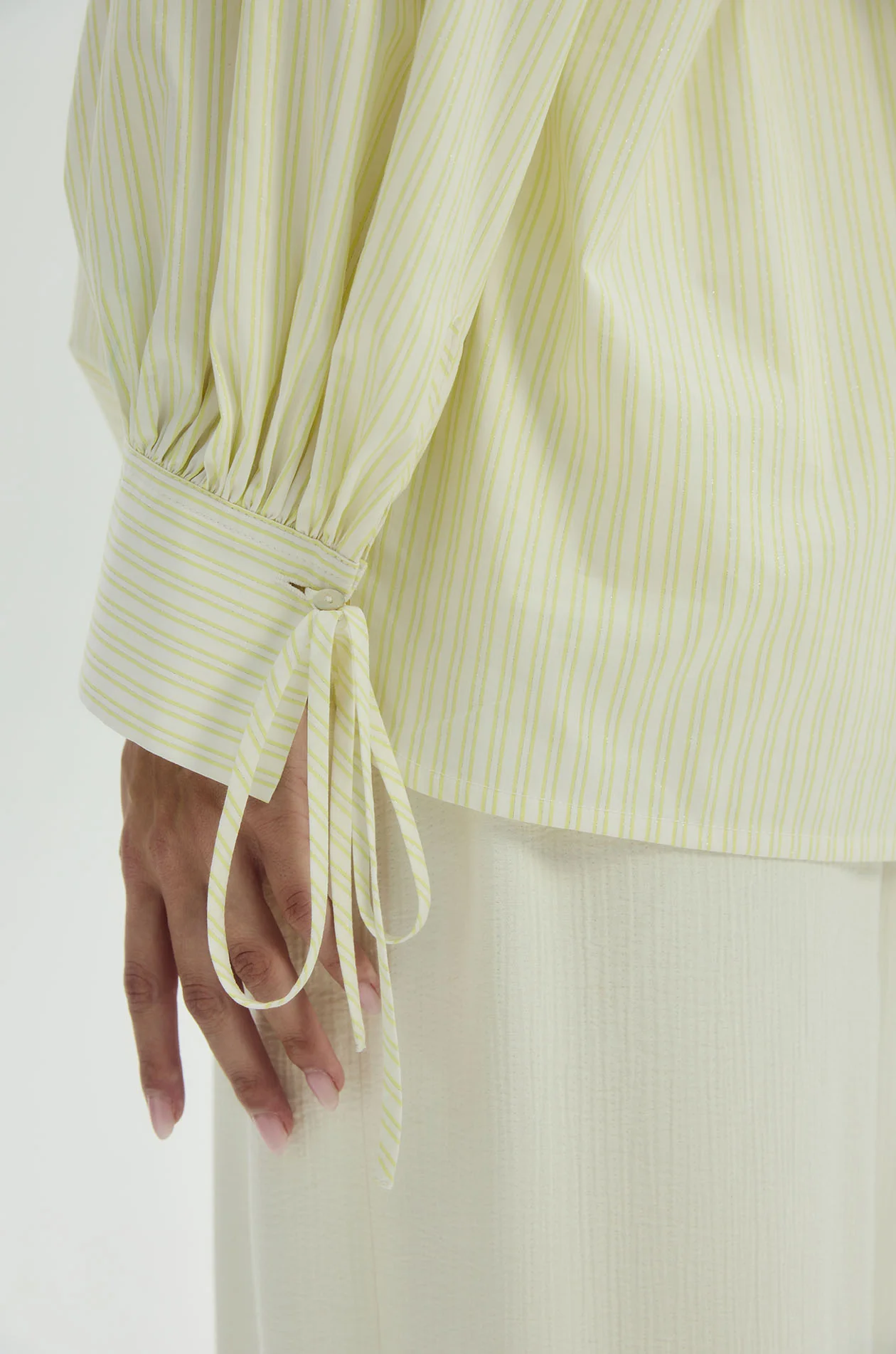 Gathered-Seam Oversized Shirt - Image 8