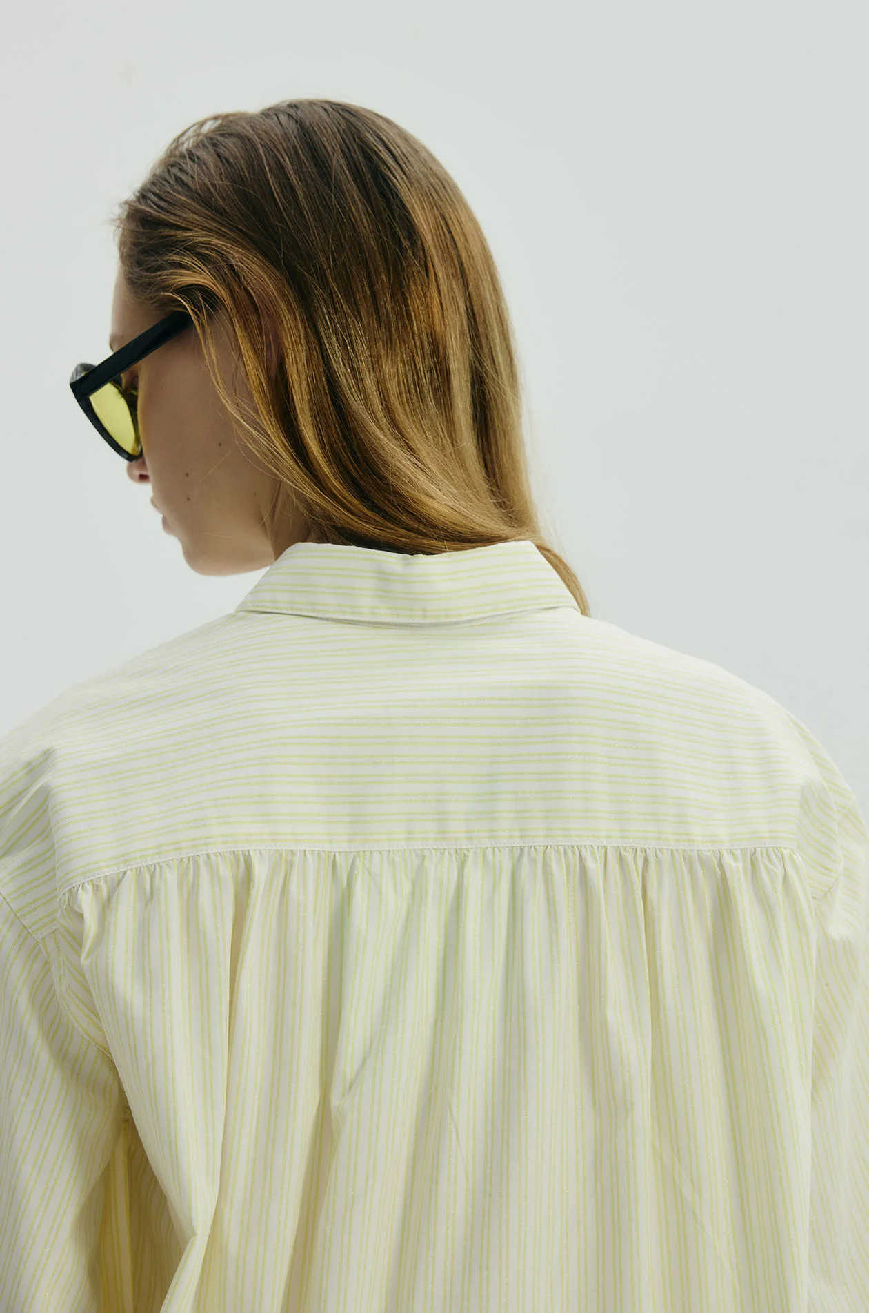 Gathered-Seam Oversized Shirt - Image 9