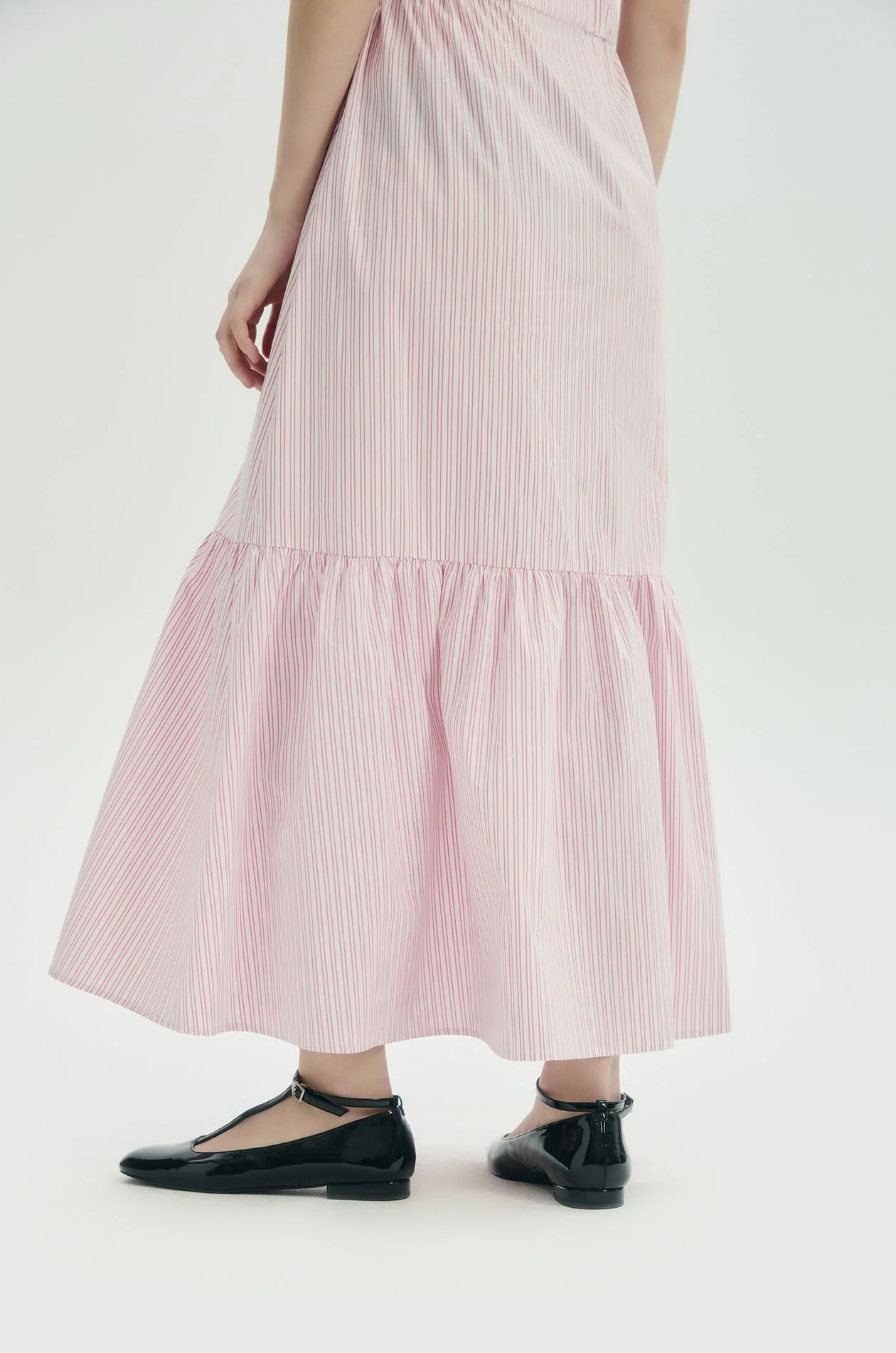 Striped Tie Front Maxi Dress - Image 4