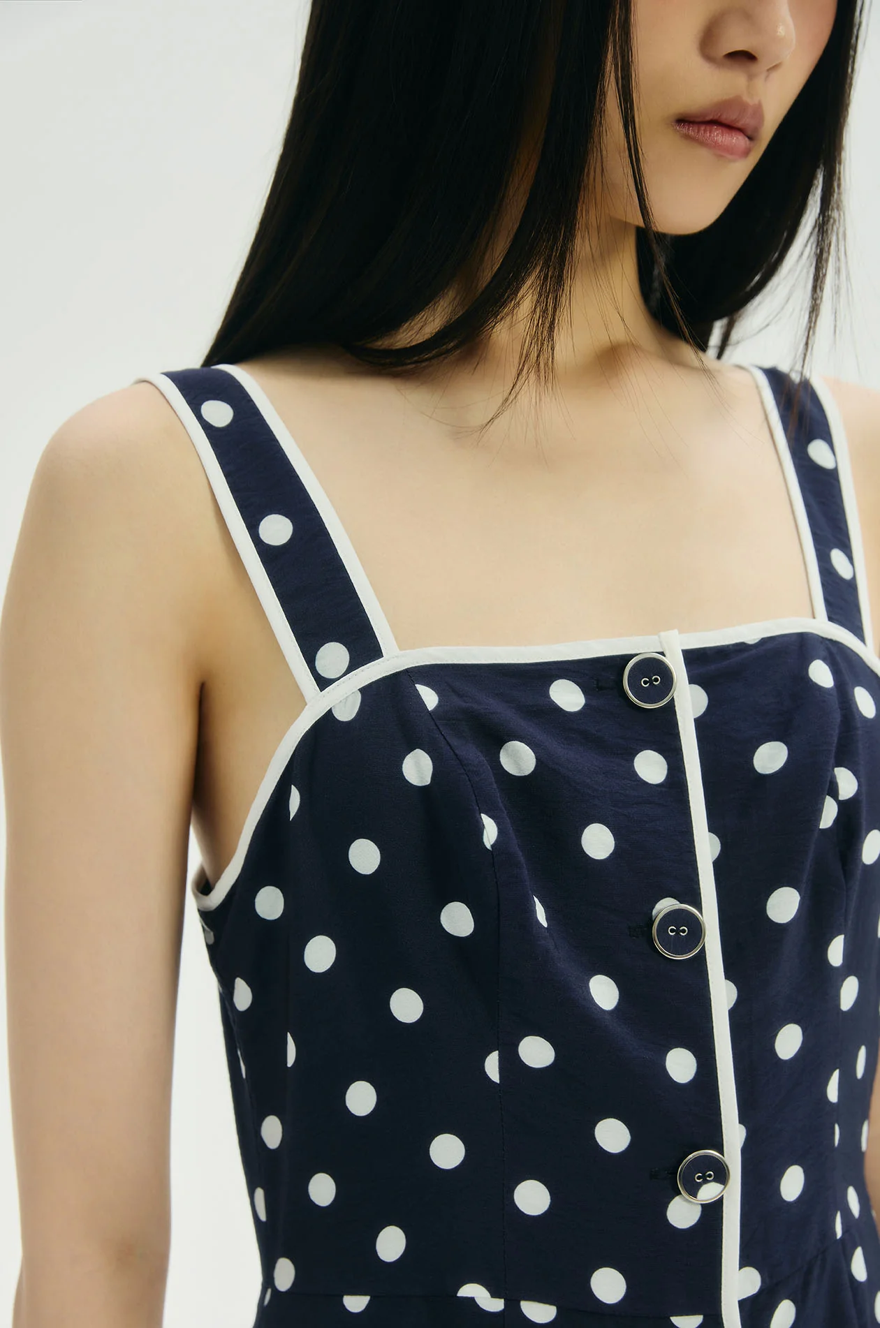 Dot Printed Maxi Dress - Image 3