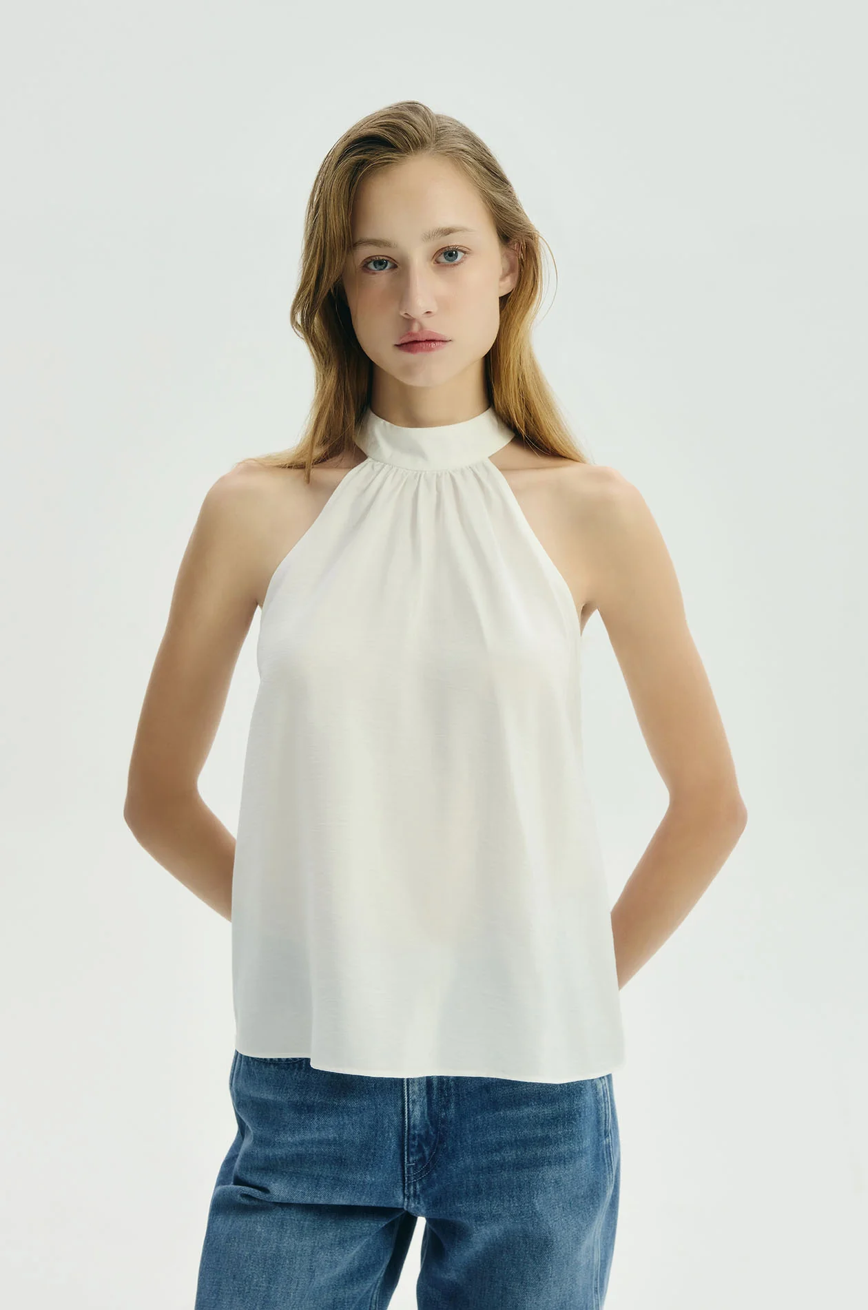 Crinkled Halter Neck Top - Image 7