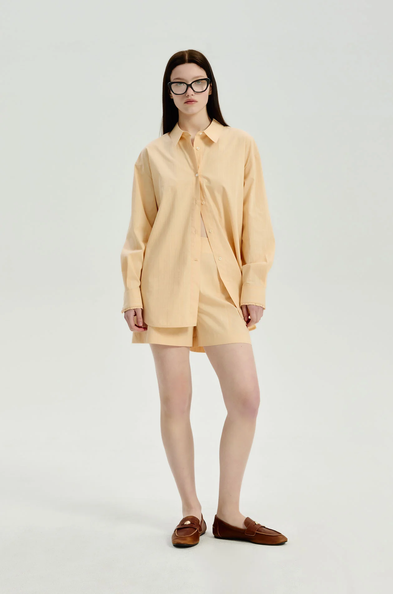 Metallic-Stripe Poplin Shorts - Image 6