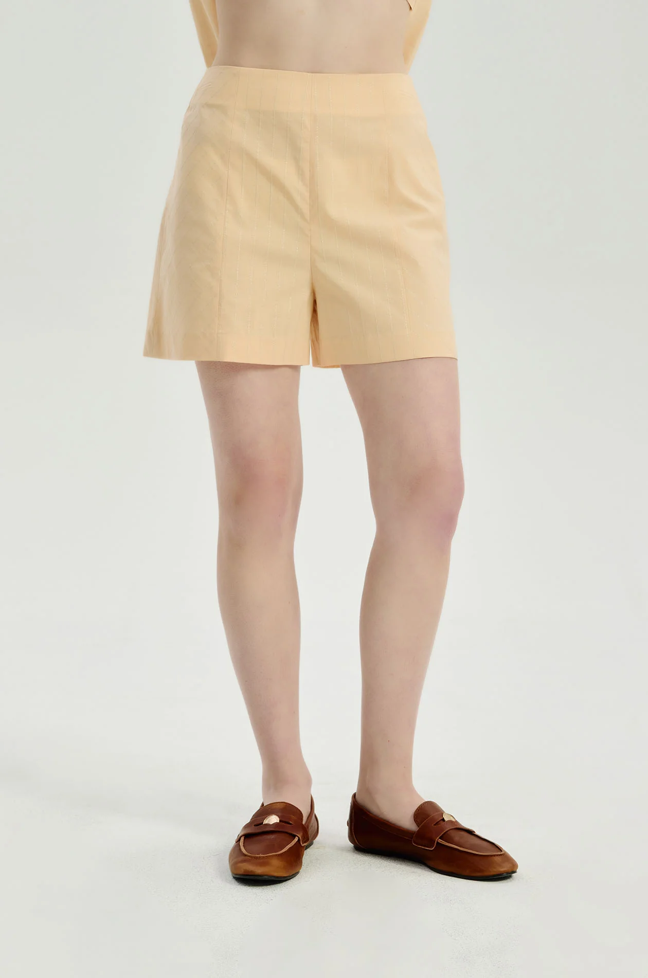 Metallic-Stripe Poplin Shorts - Image 7