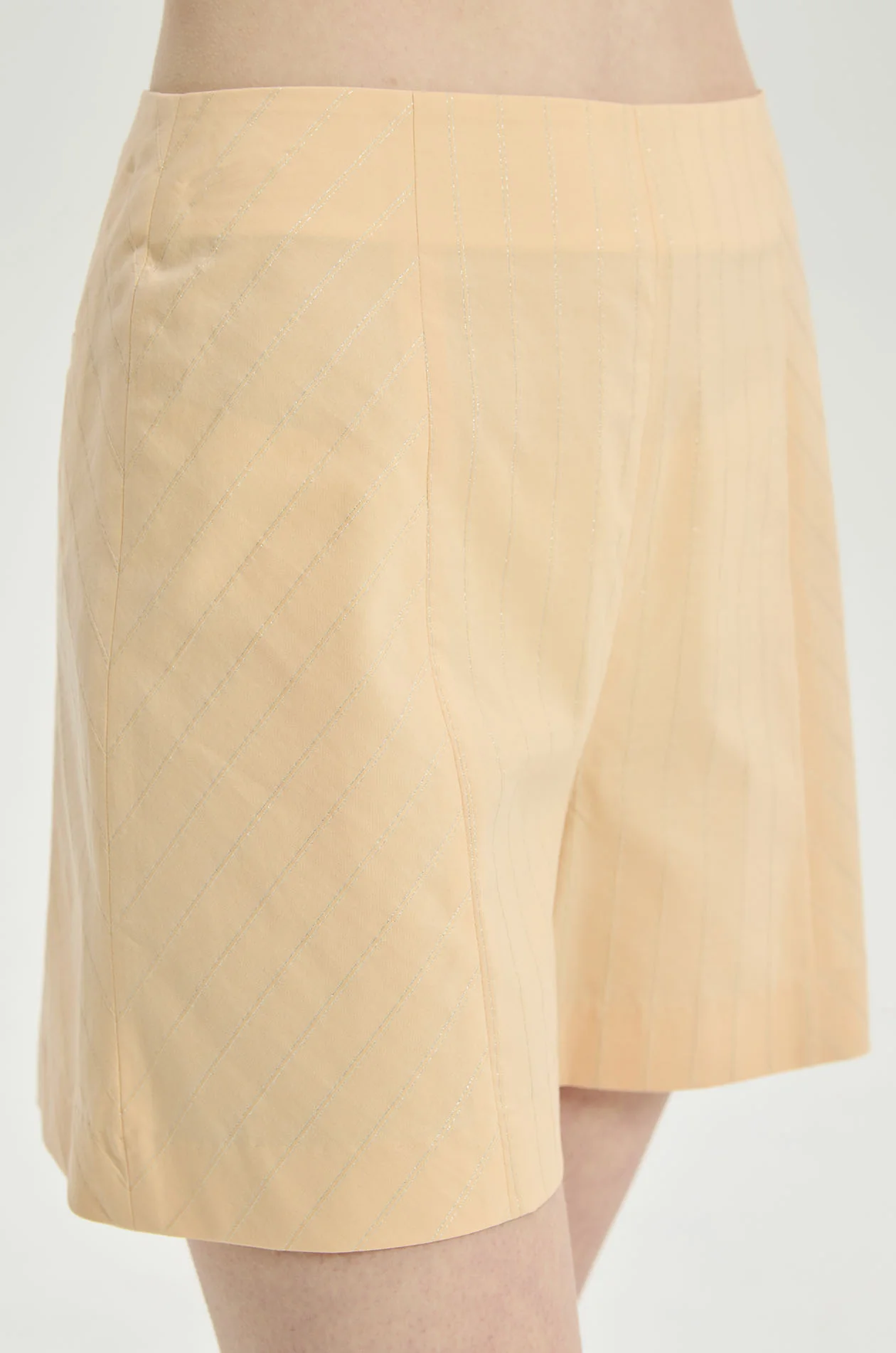 Metallic-Stripe Poplin Shorts - Image 8