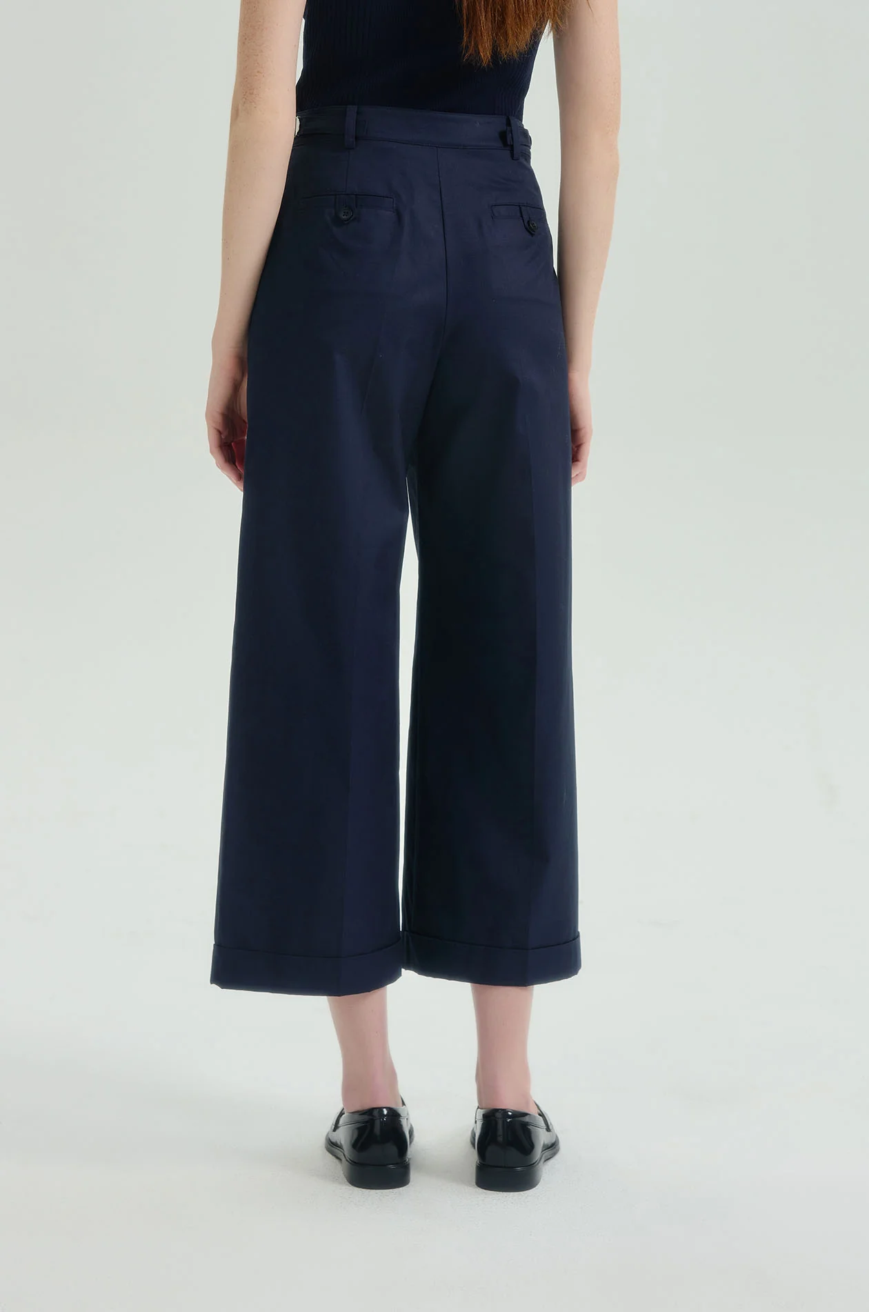 Wide Leg Cropped Pants - Image 10