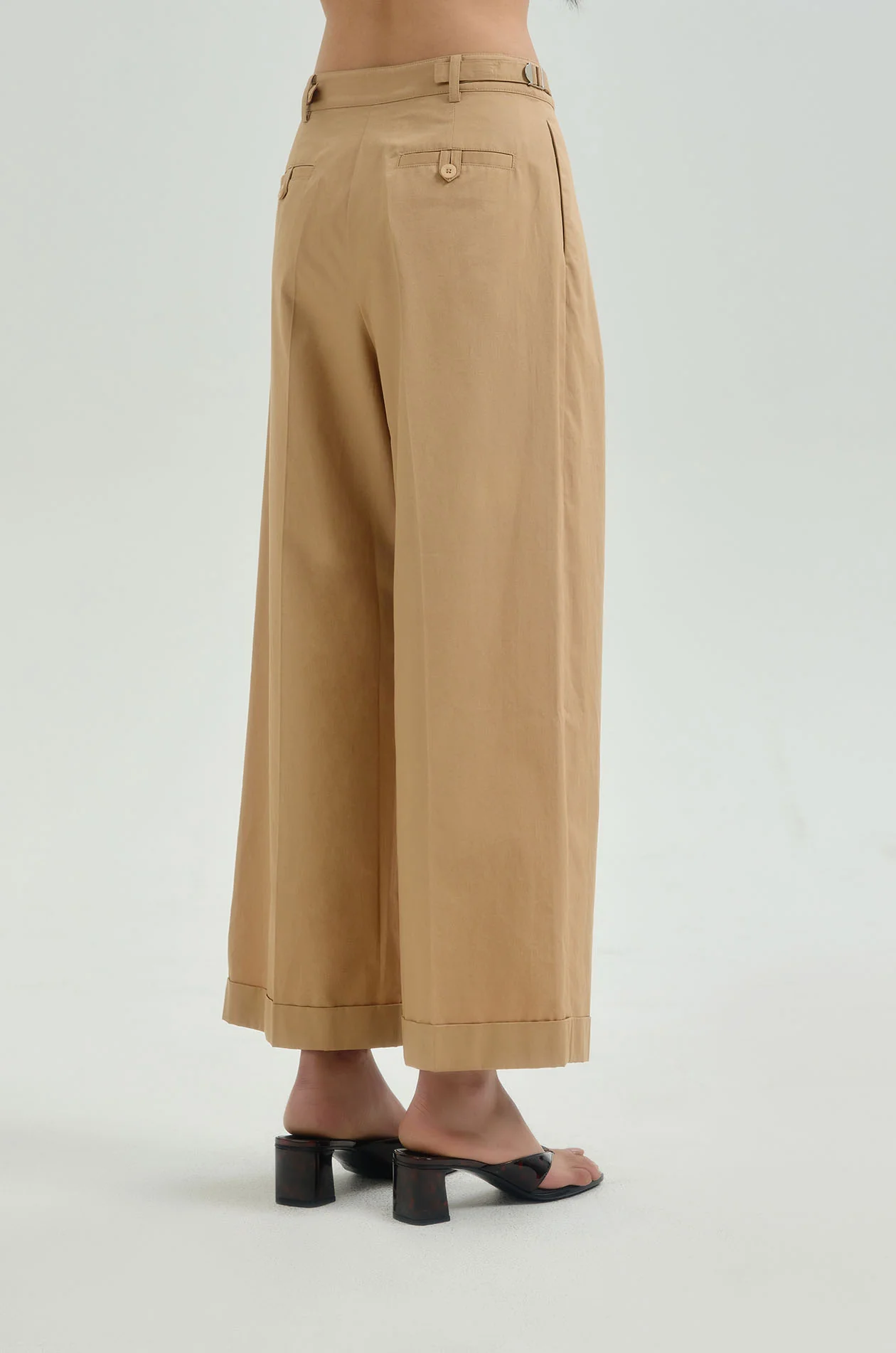 Wide Leg Cropped Pants - Image 6