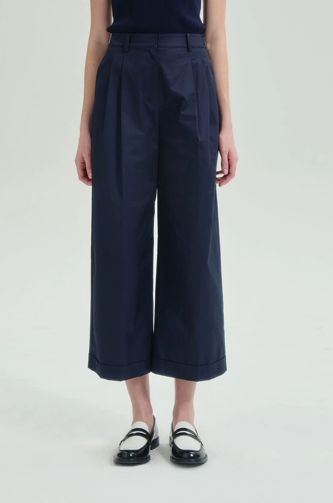 Wide Leg Cropped Pants - Image 8