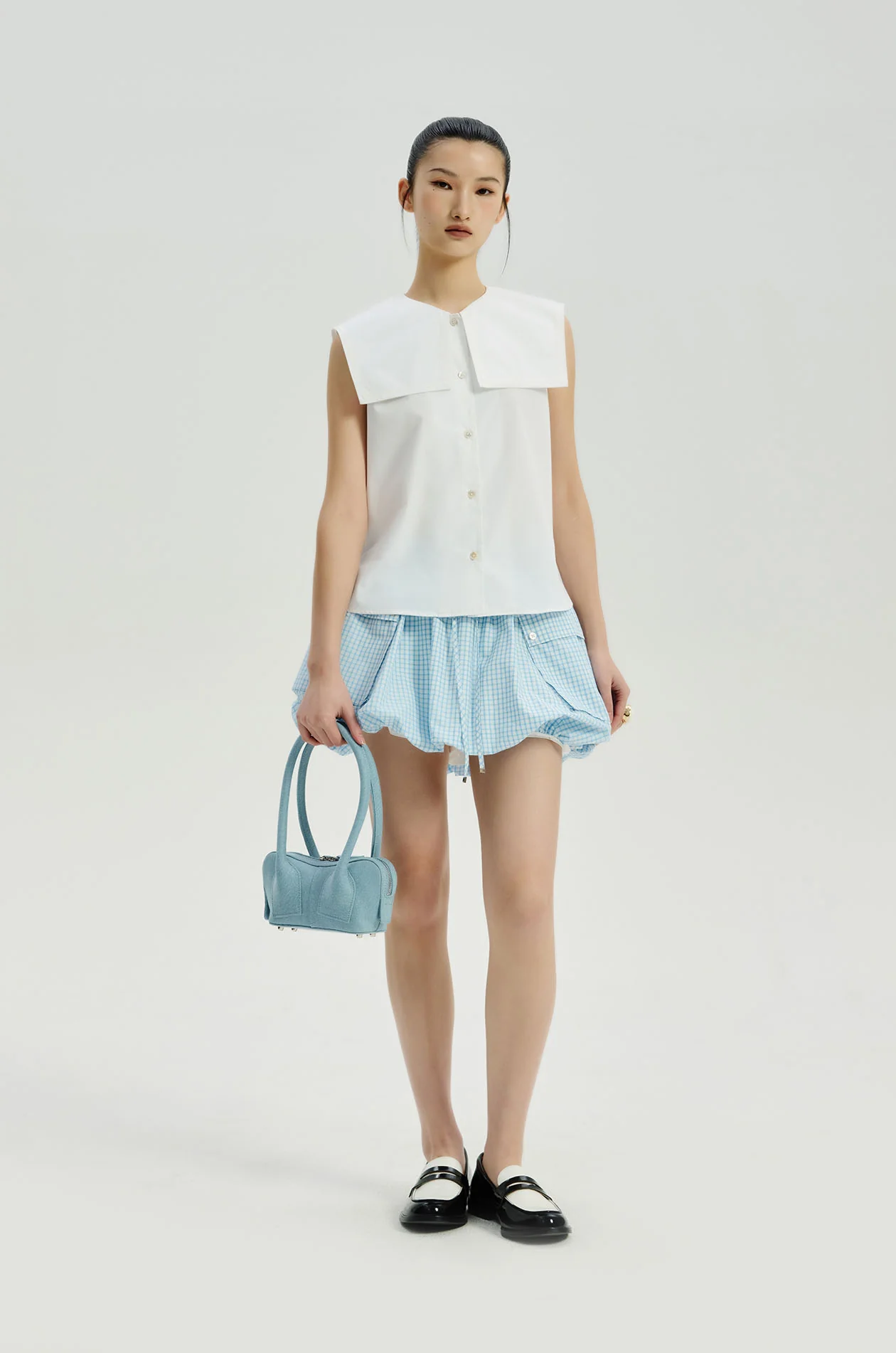 Sleeveless Sailor Blouse