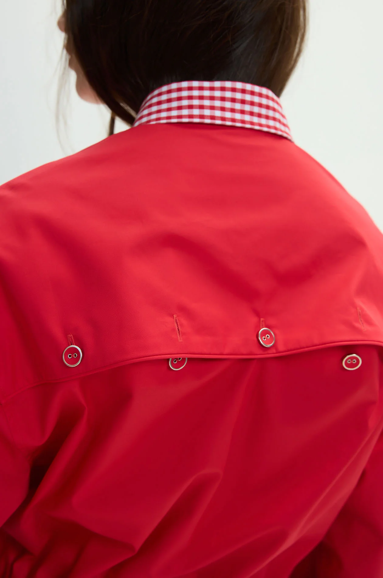 Plaid Collar Blouson Jacket - Image 11