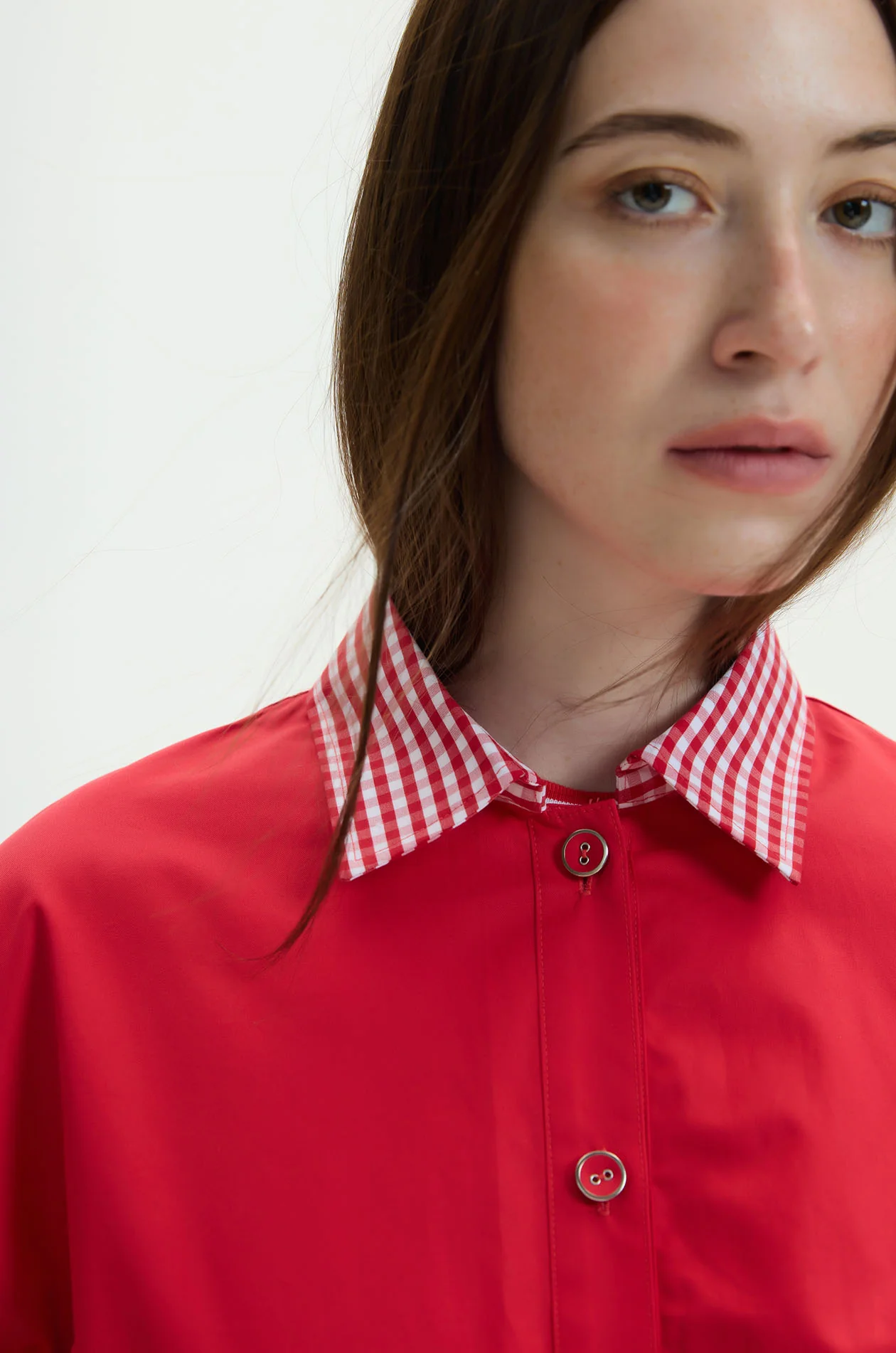 Plaid Collar Blouson Jacket - Image 9