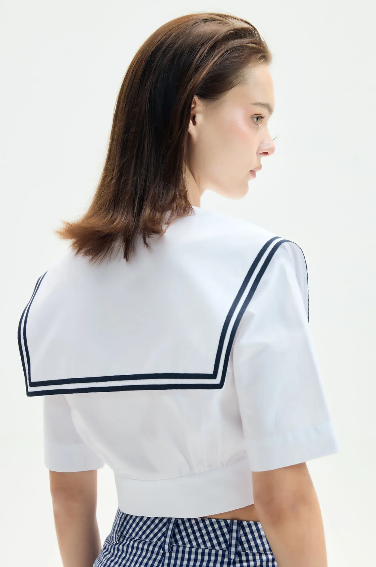 Double-Breasted Sailor Blouse - Image 4
