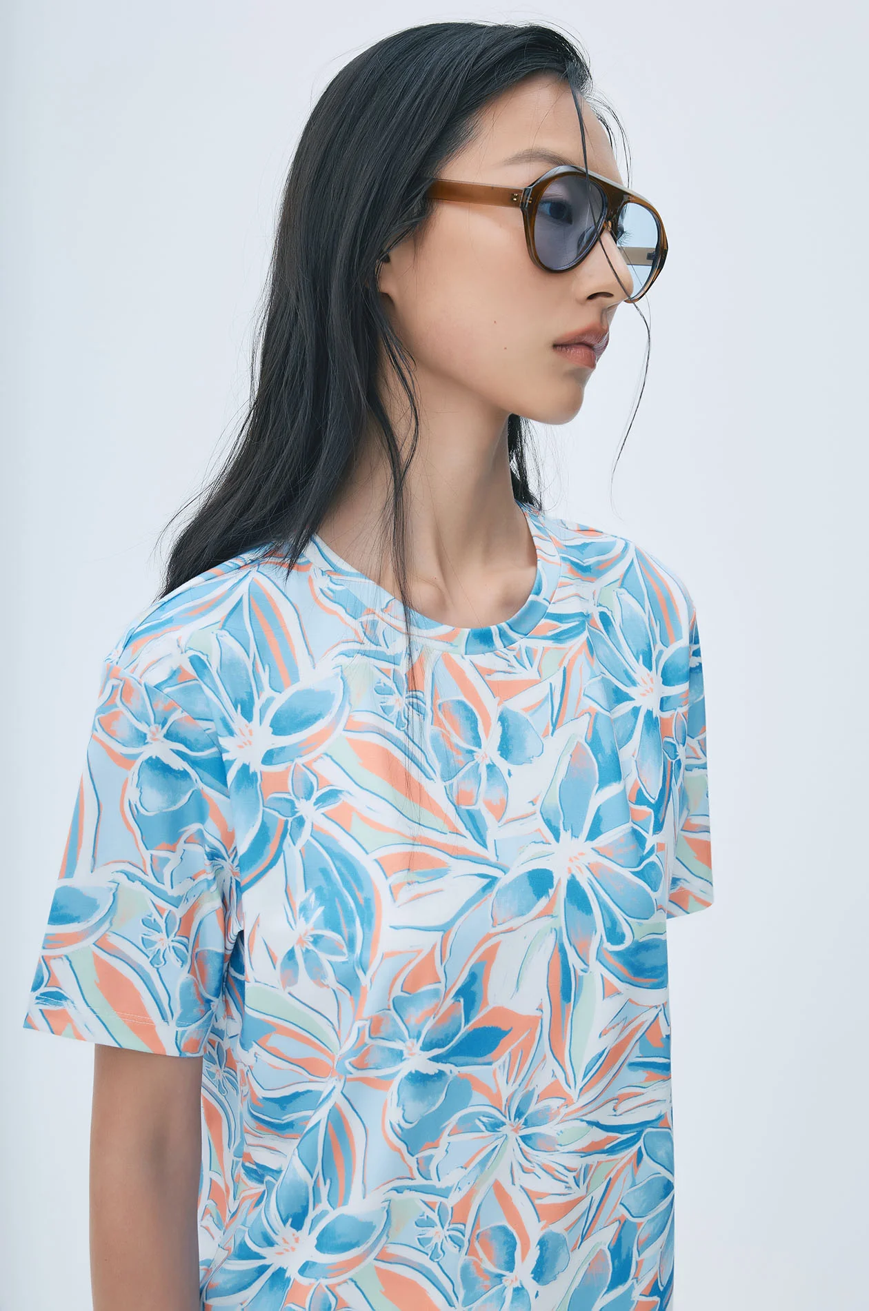 Summer Floral Print T-Shirt - Image 7