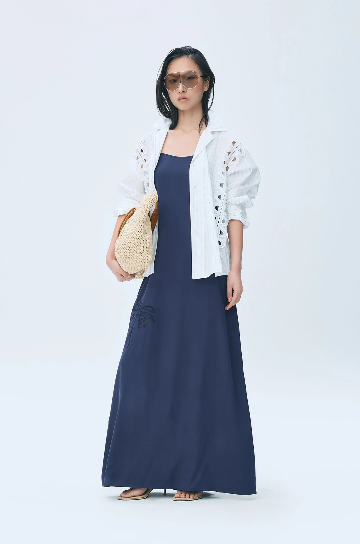 Floral Embroidered Cutwork Dress