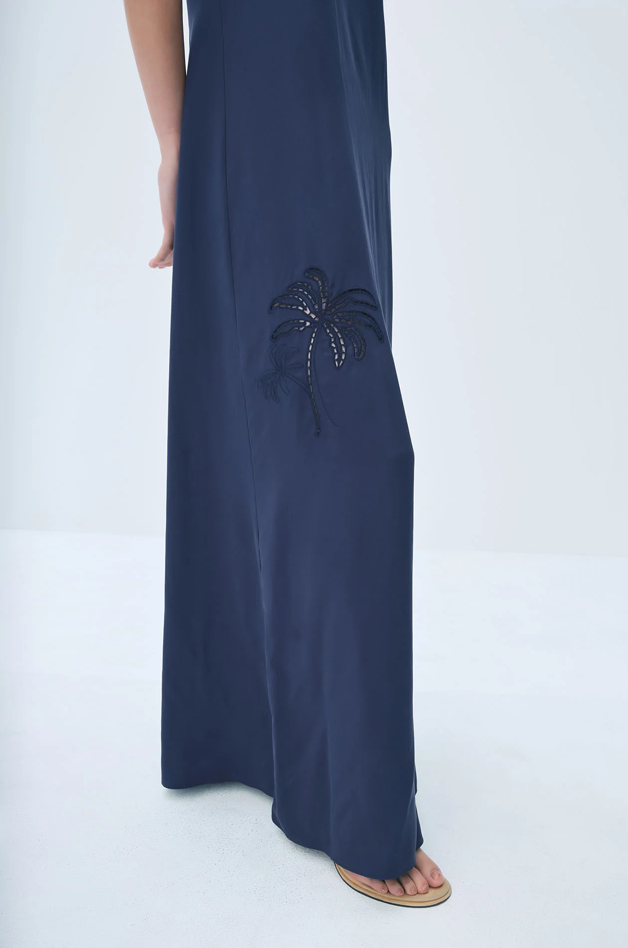 Floral Embroidered Cutwork Dress - Image 5