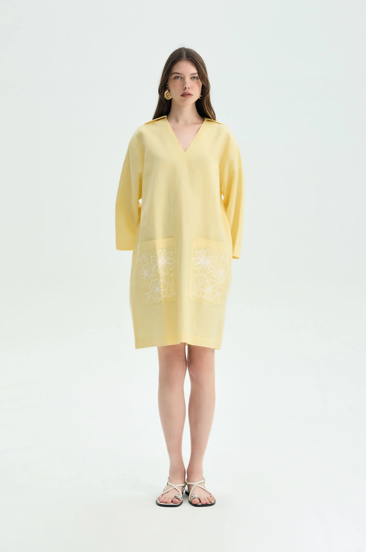 Floral Embroidery Tunic Top - Image 6
