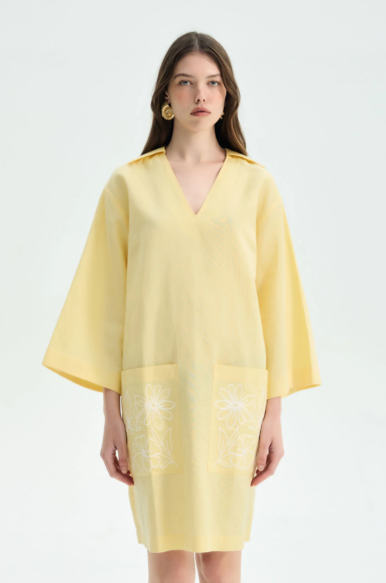 Floral Embroidery Tunic Top - Image 7