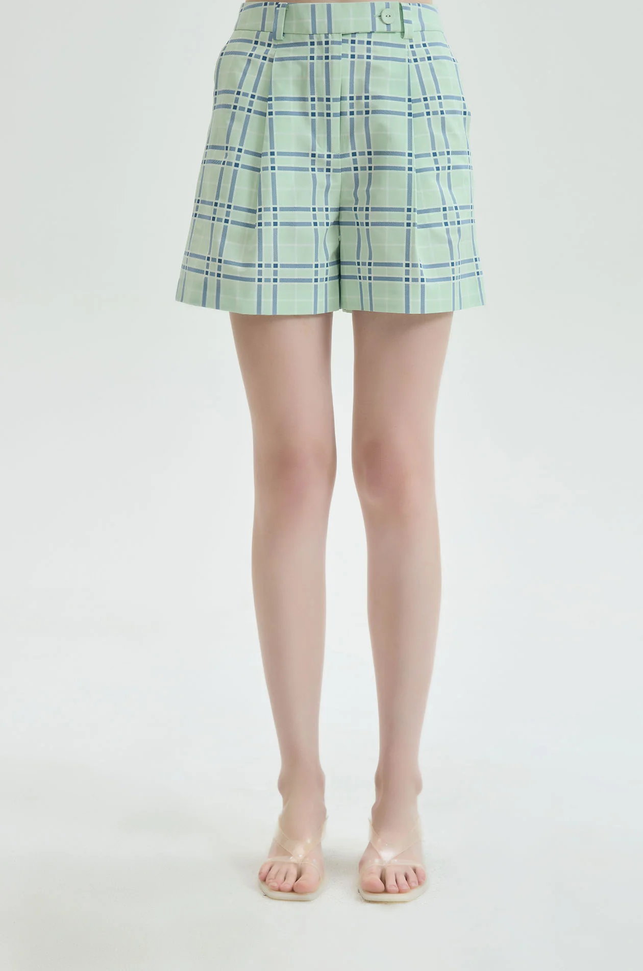 Tailored Plaid Shorts - Image 6