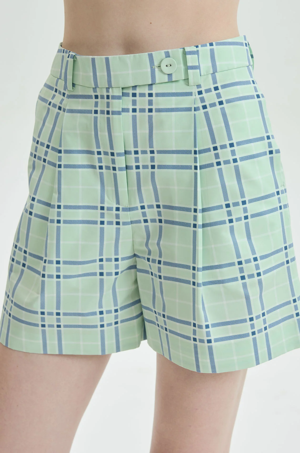 Tailored Plaid Shorts - Image 7