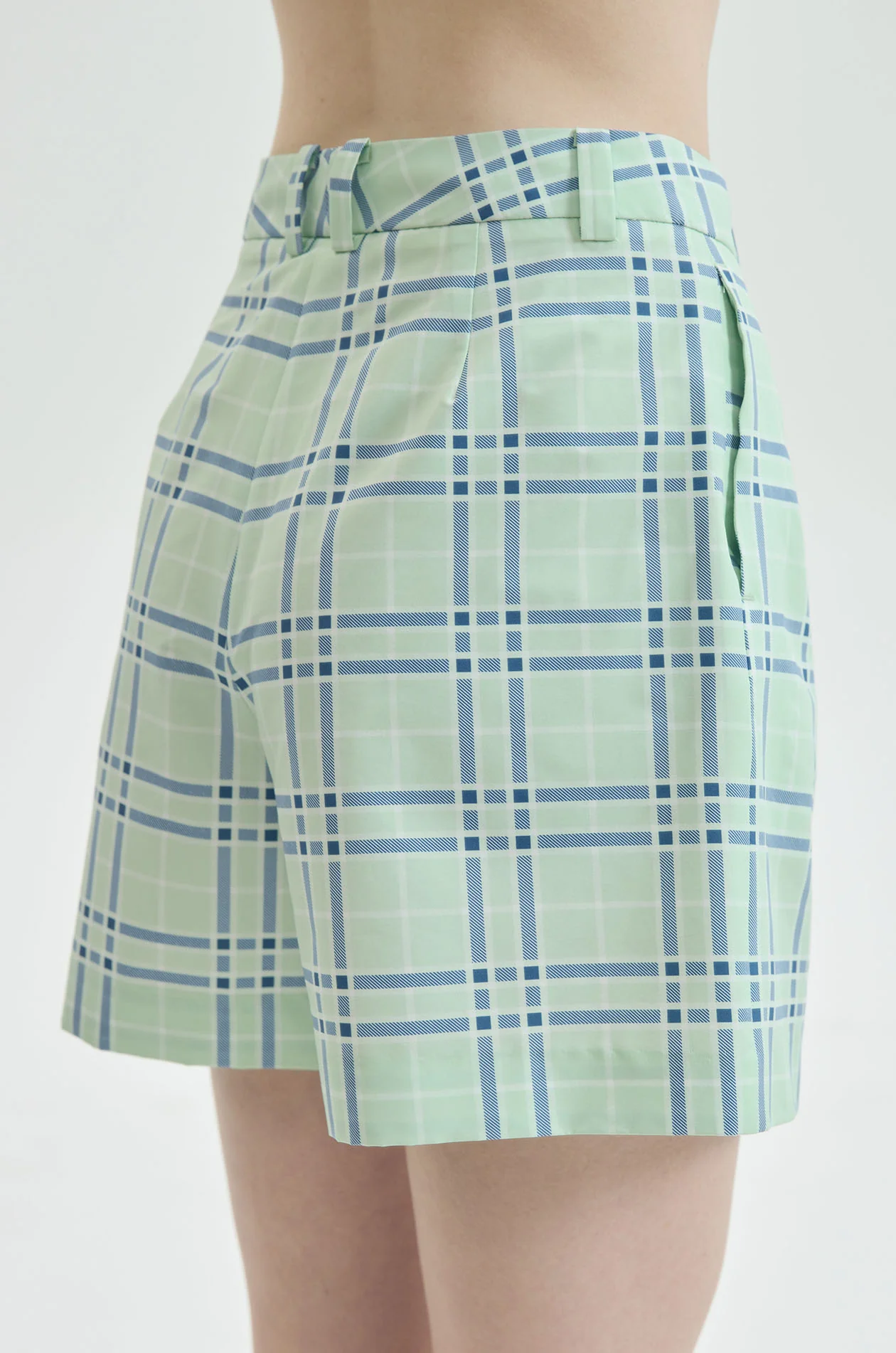 Tailored Plaid Shorts - Image 9