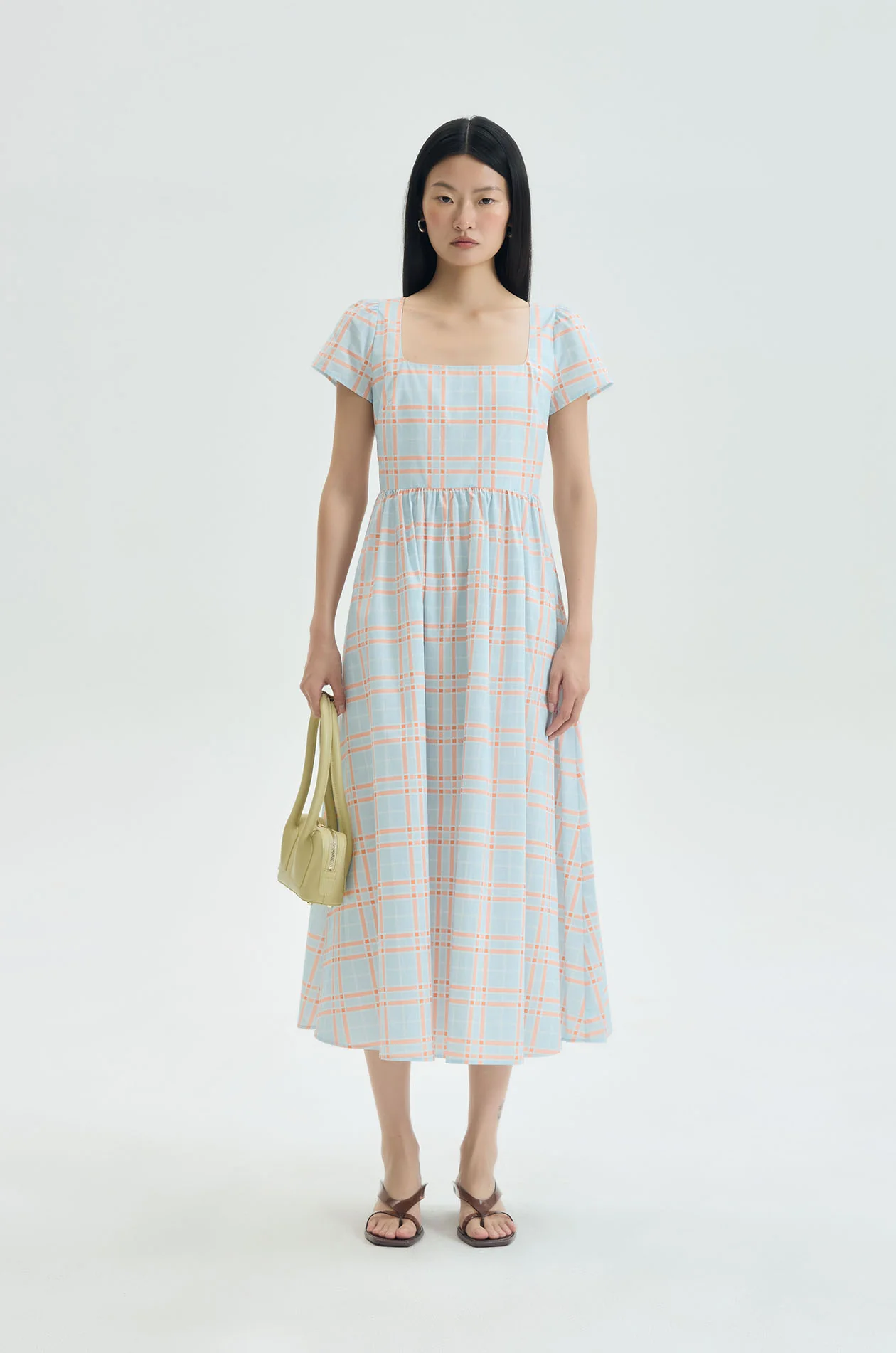 Plaid Midi Dress