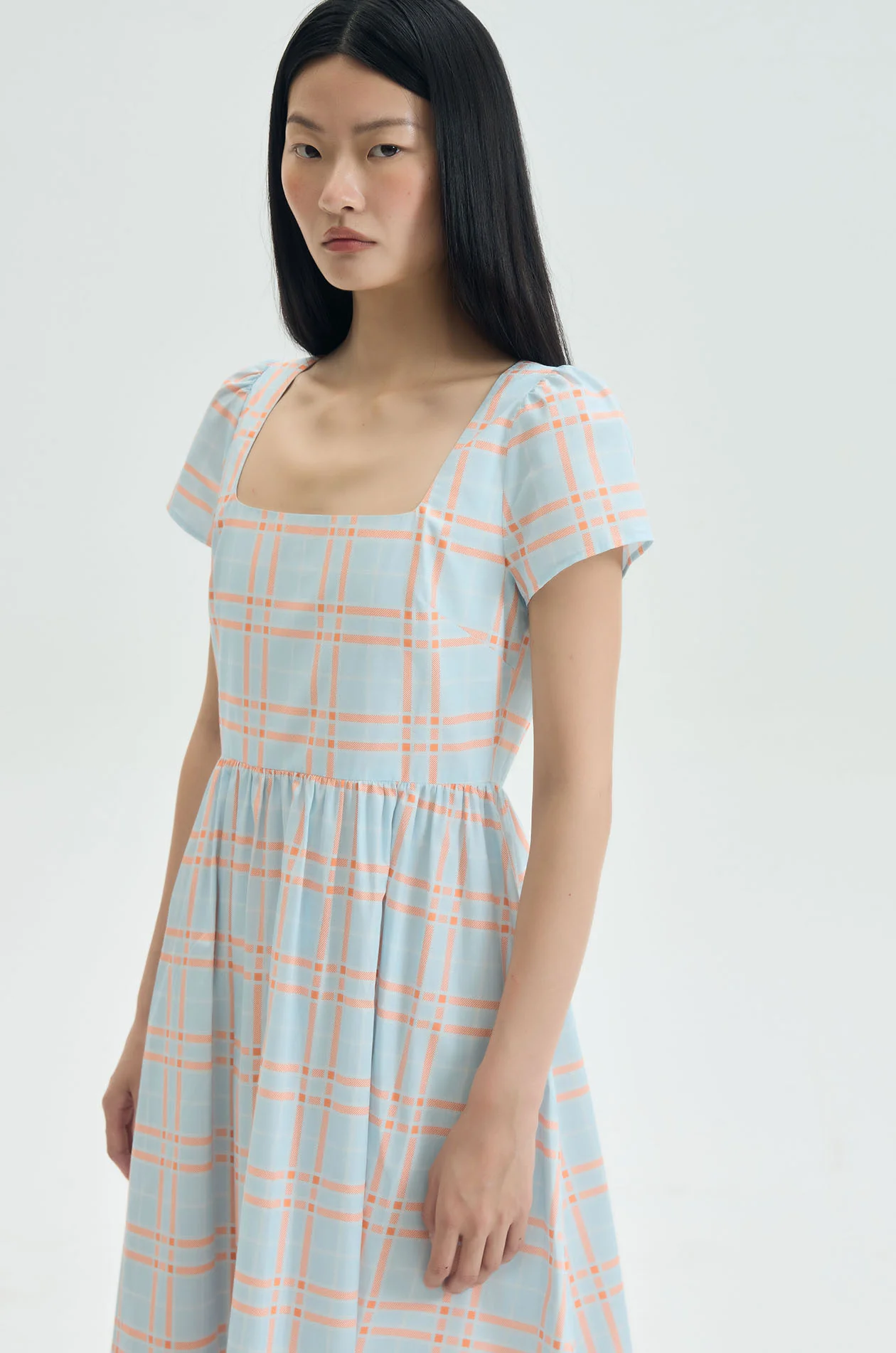 Plaid Midi Dress - Image 2