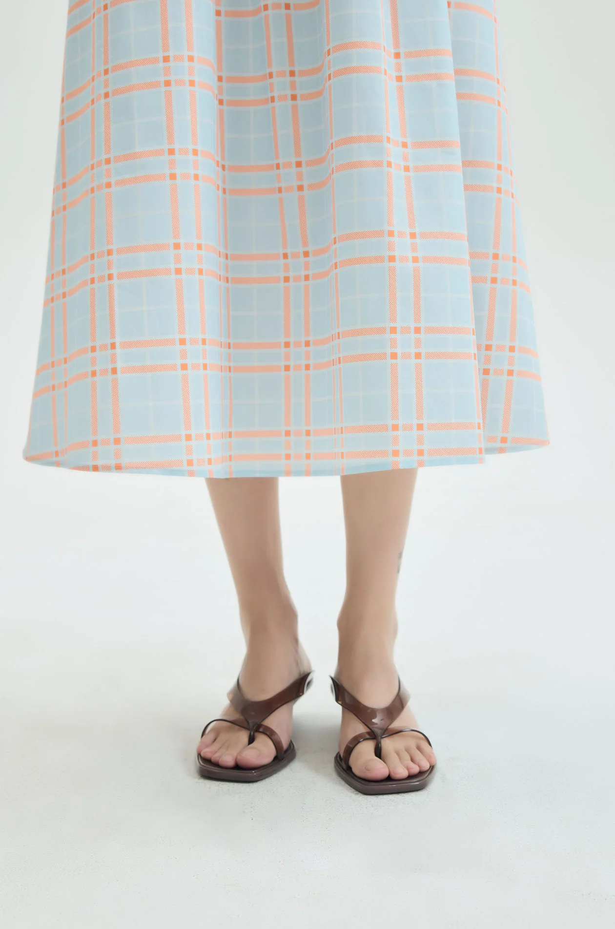 Plaid Midi Dress - Image 4