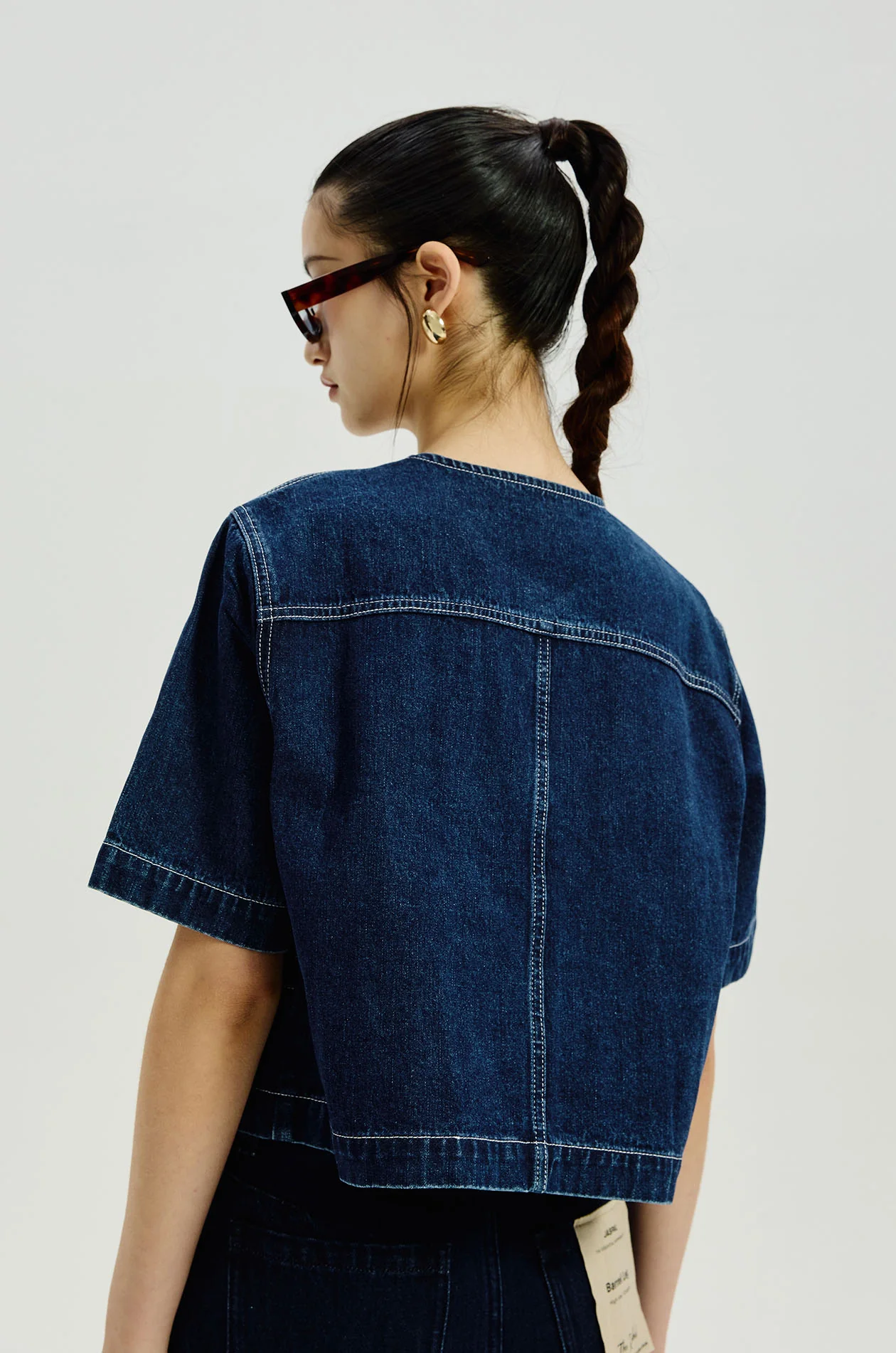 Boxy Denim Top - Image 5