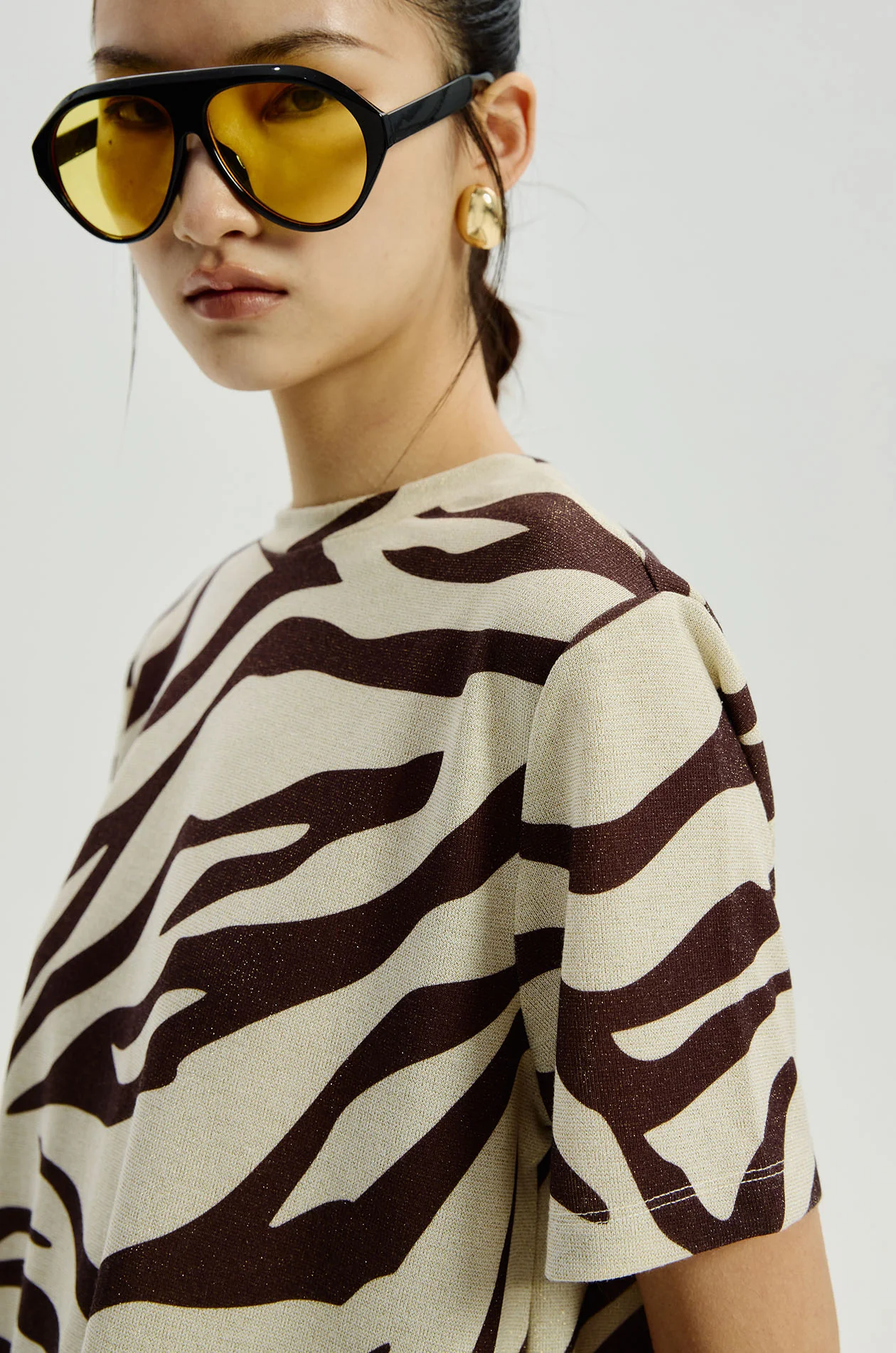 Zebra Metallic T-Shirt - Image 3