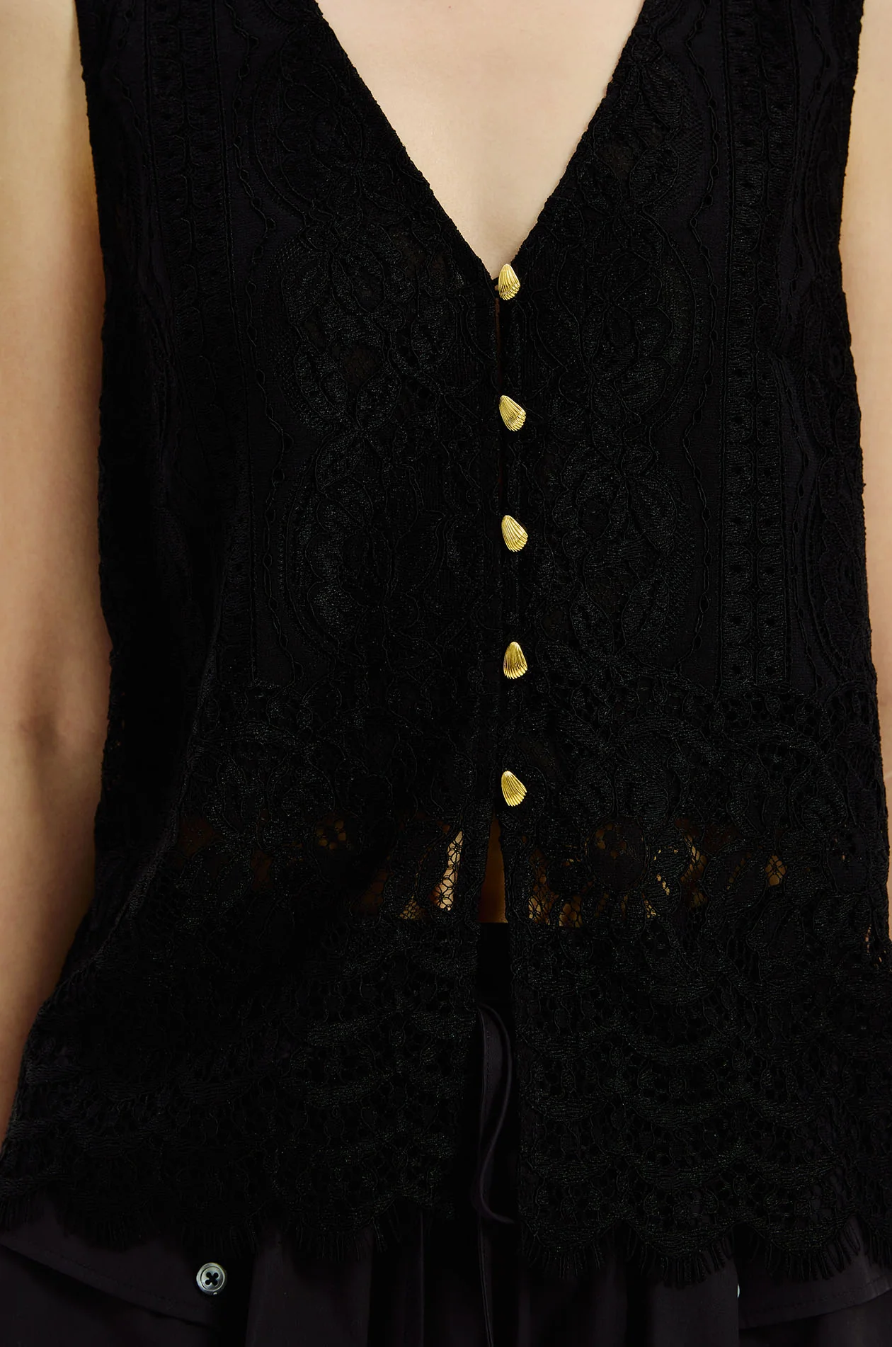 Metallic Lace Blouse - Image 2