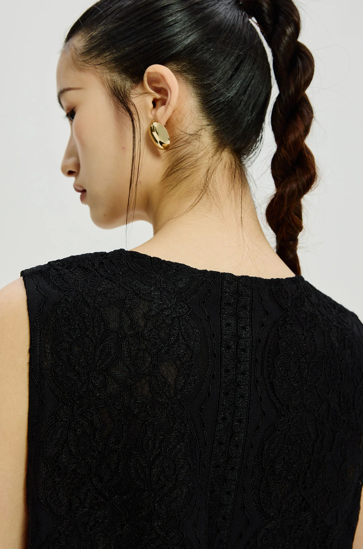 Metallic Lace Blouse - Image 3