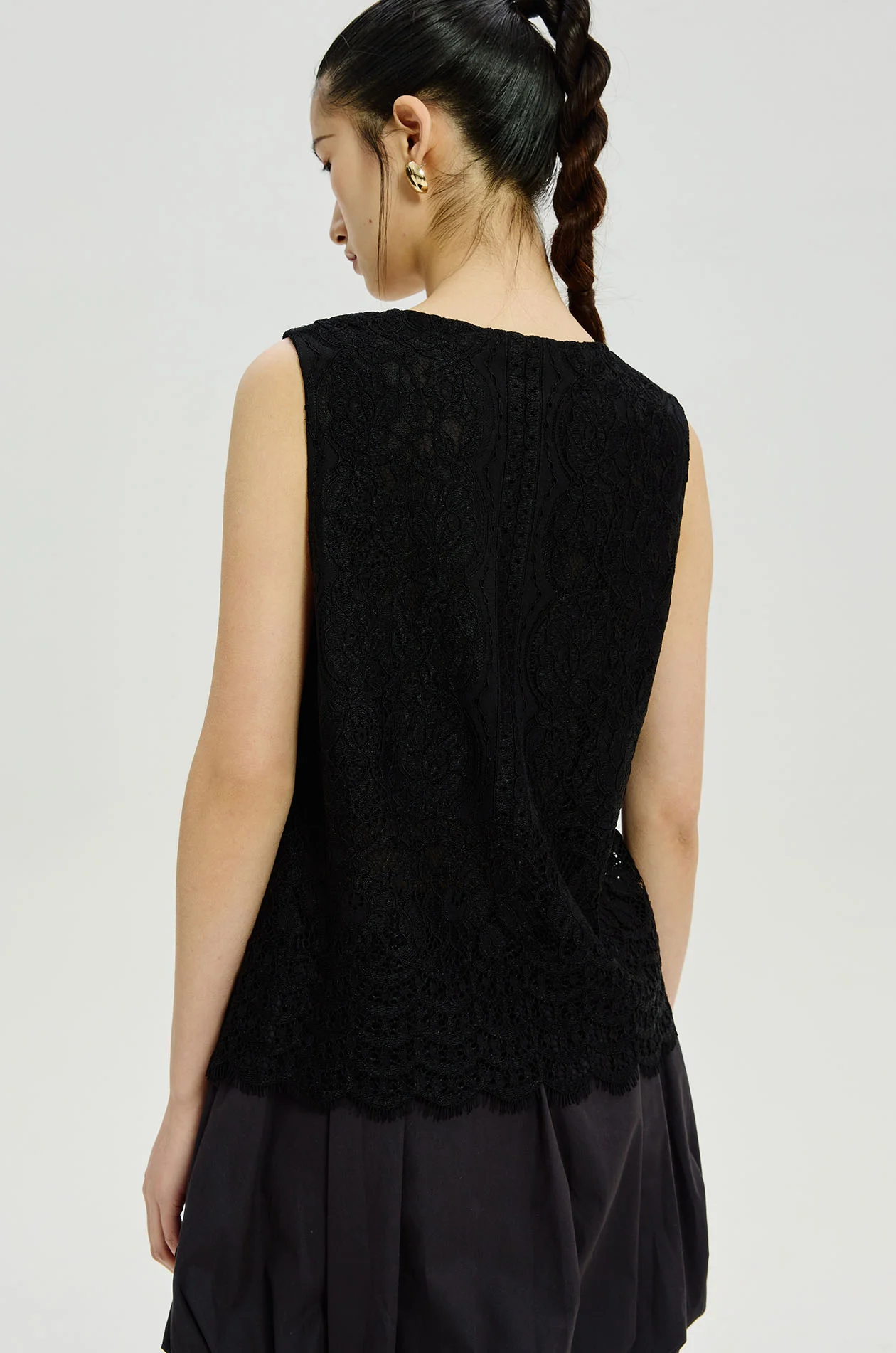 Metallic Lace Blouse - Image 4