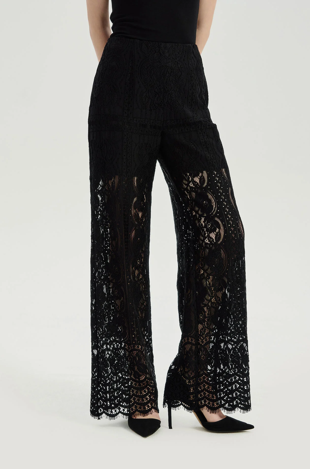 Metallic Lace Pants - Image 2