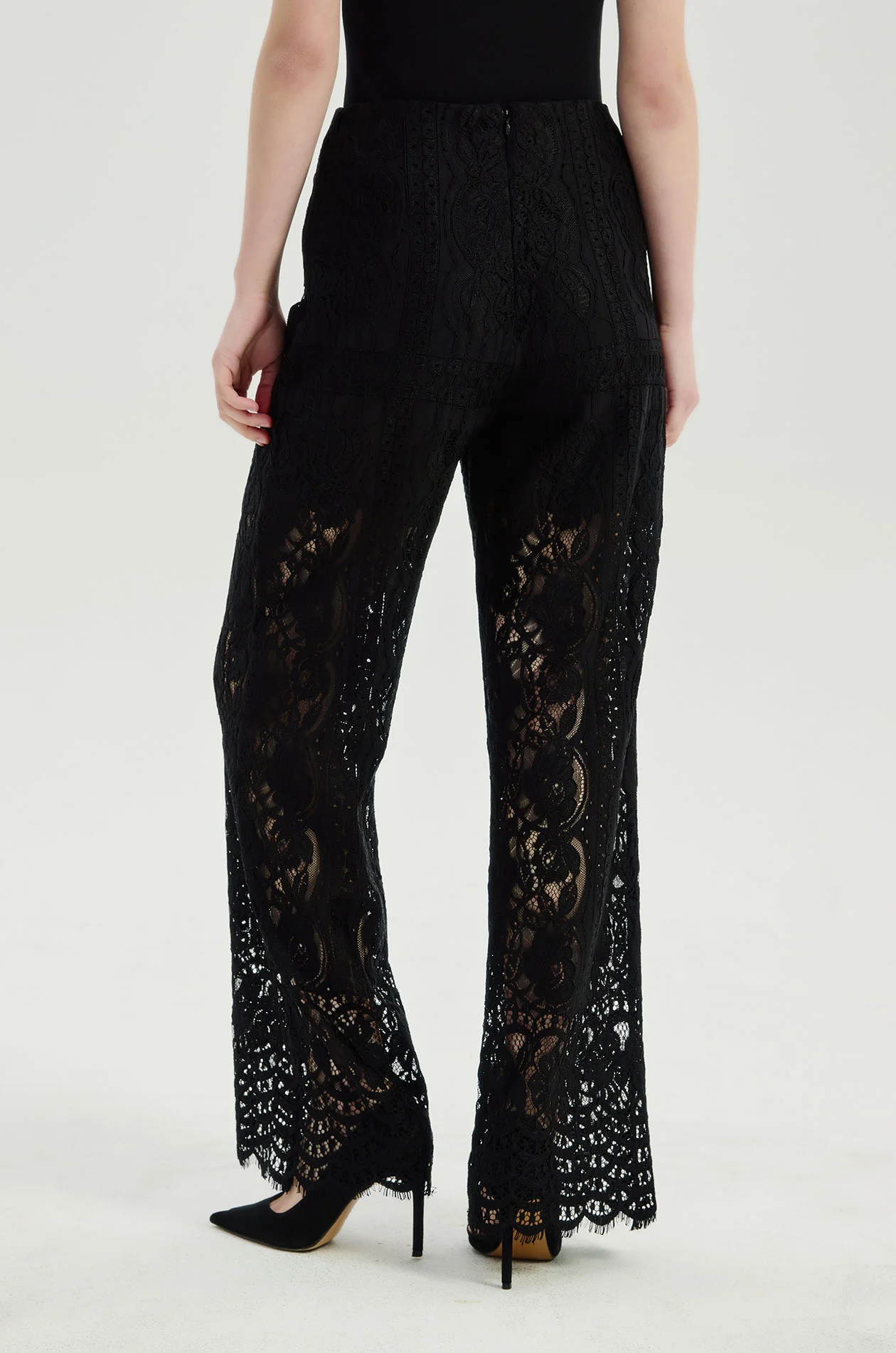 Metallic Lace Pants - Image 5