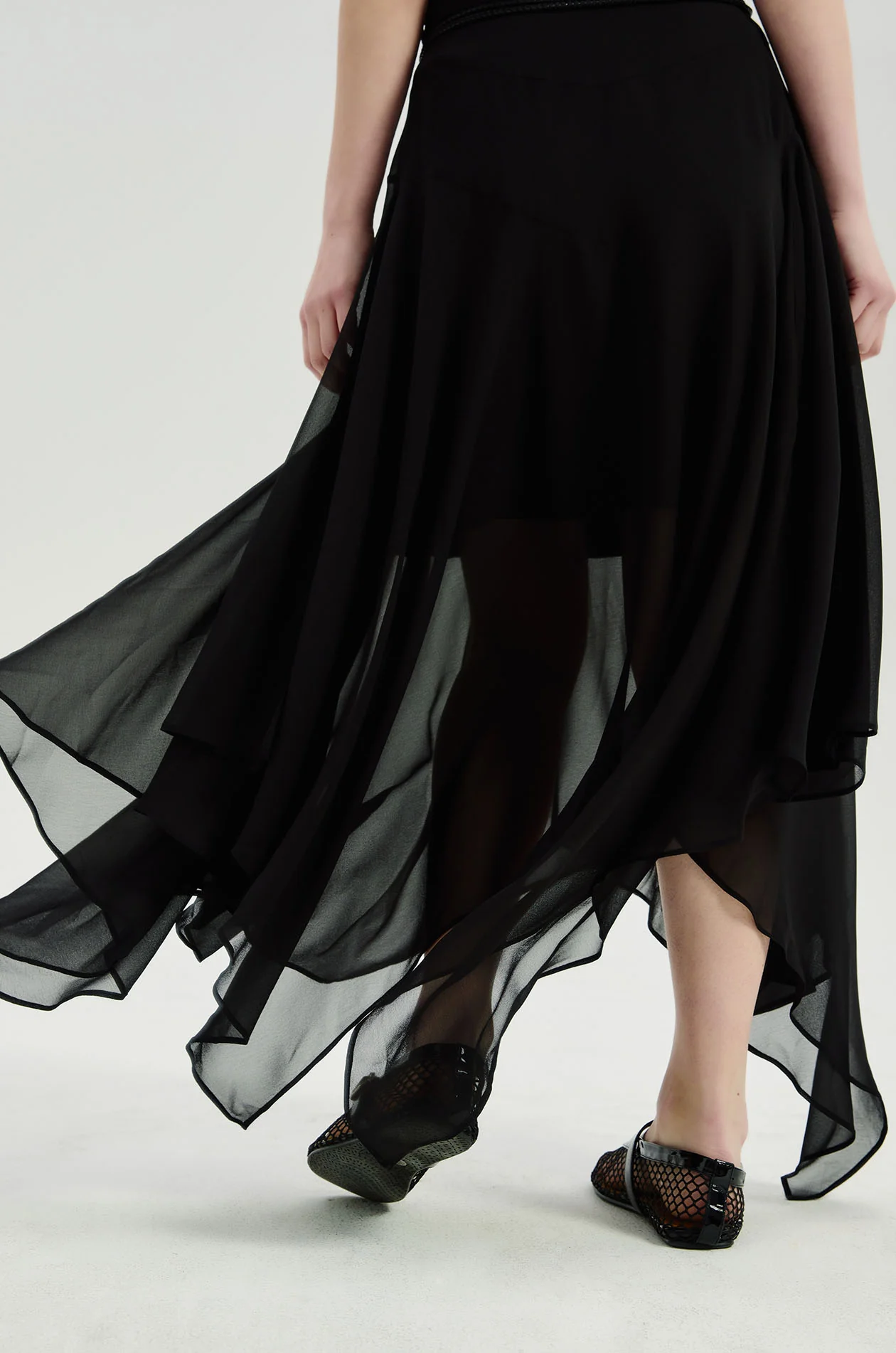 Georgette Skirt with Rope Belt - Image 4