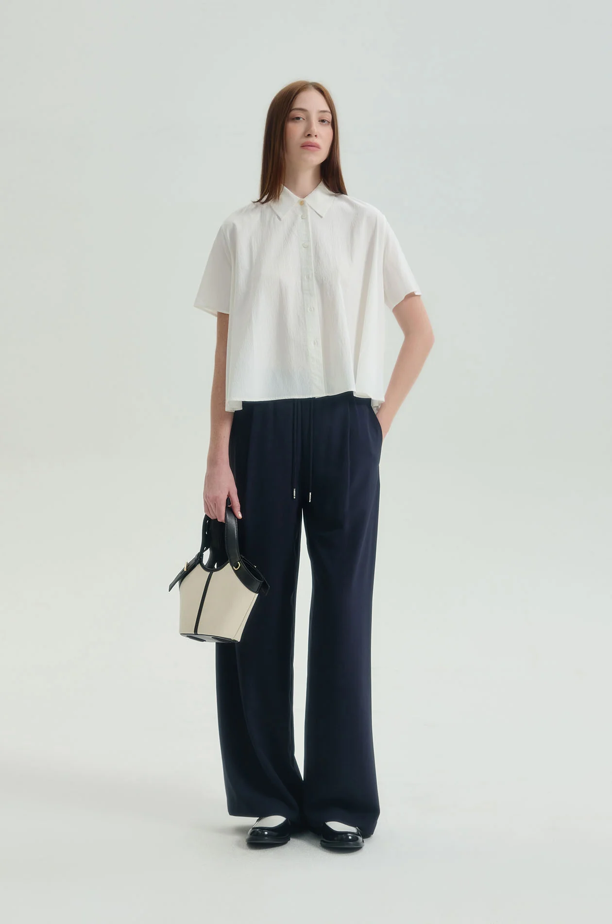 Textured Trapeze Shirt