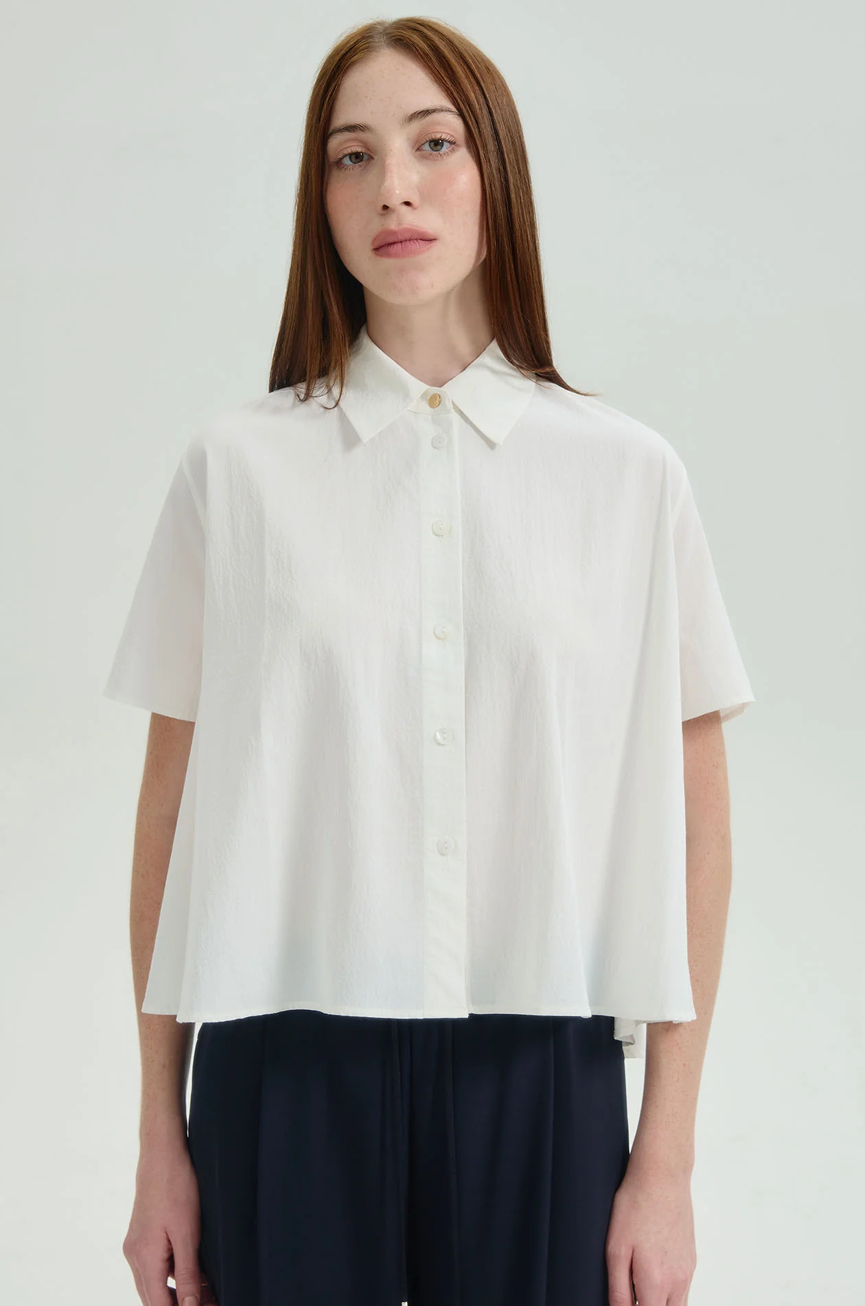 Textured Trapeze Shirt - Image 2