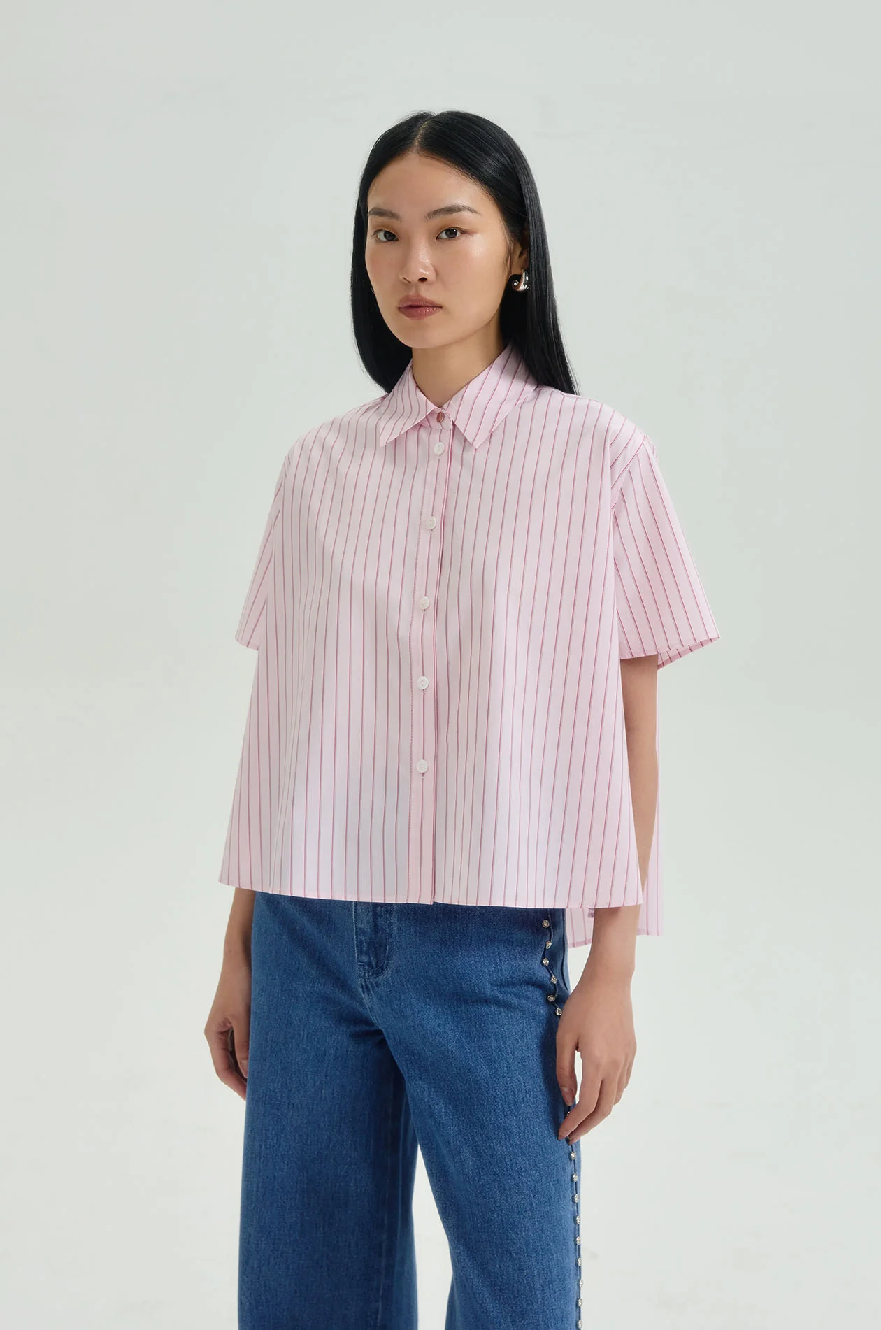 Striped Trapeze Shirt - Image 2